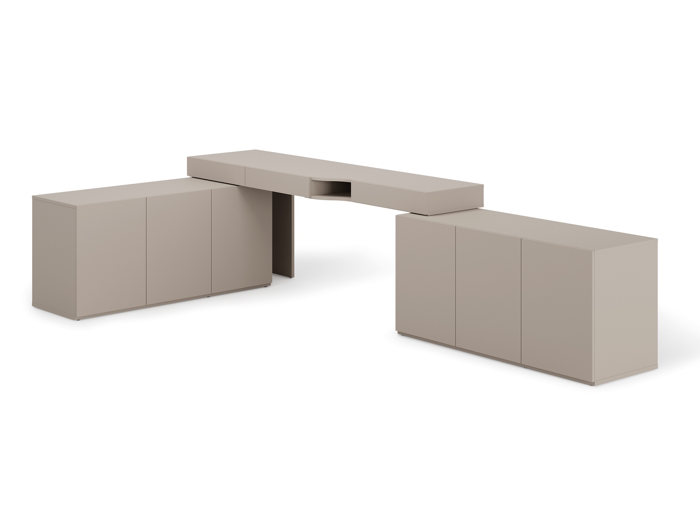 Corner desk Evareve 115 (Left)