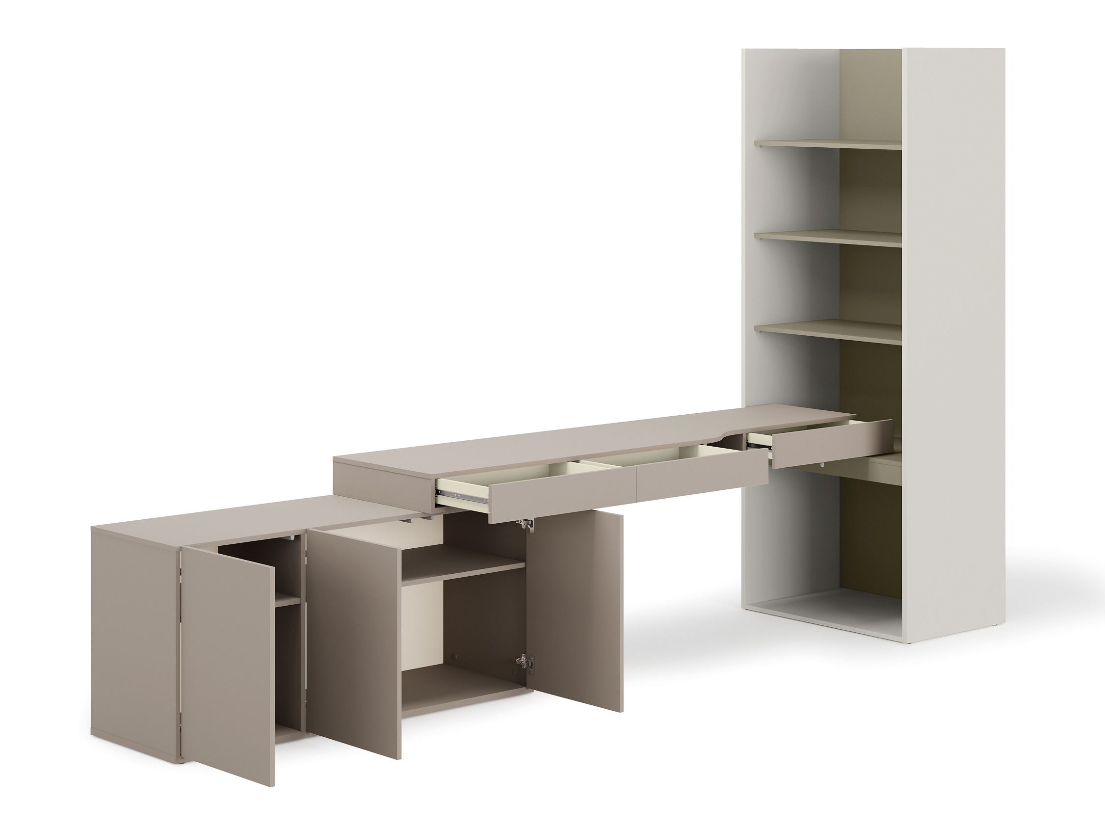 Home office set Evareve 118 (Grey + Green)