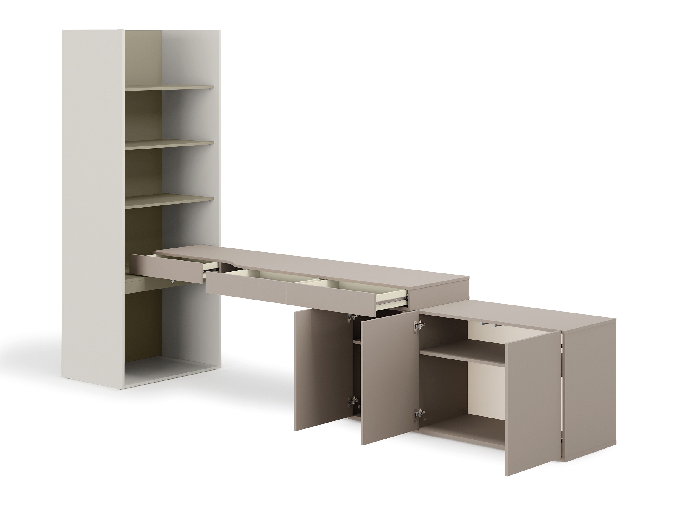 Home office set Evareve 118 (Grey + Green)