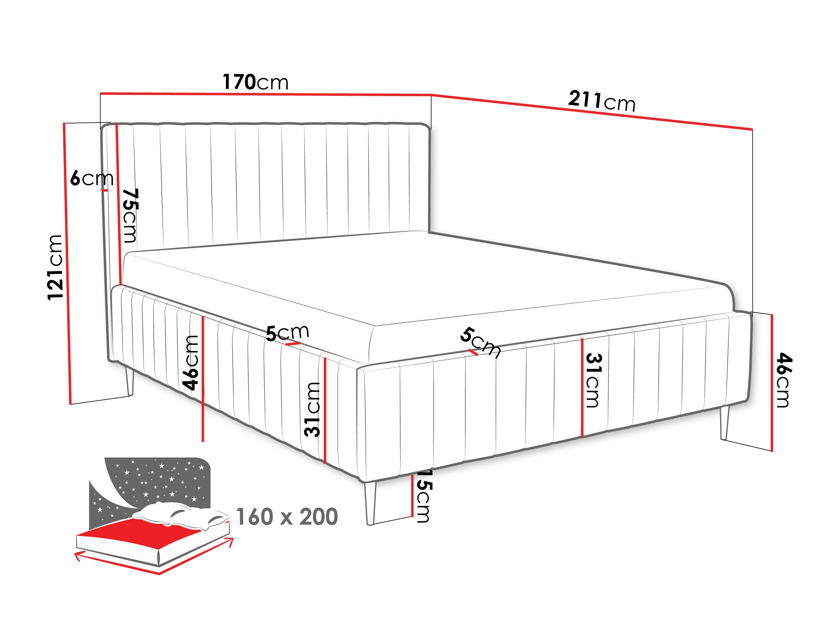 Bed Baltimore 203 (Fresh 4)