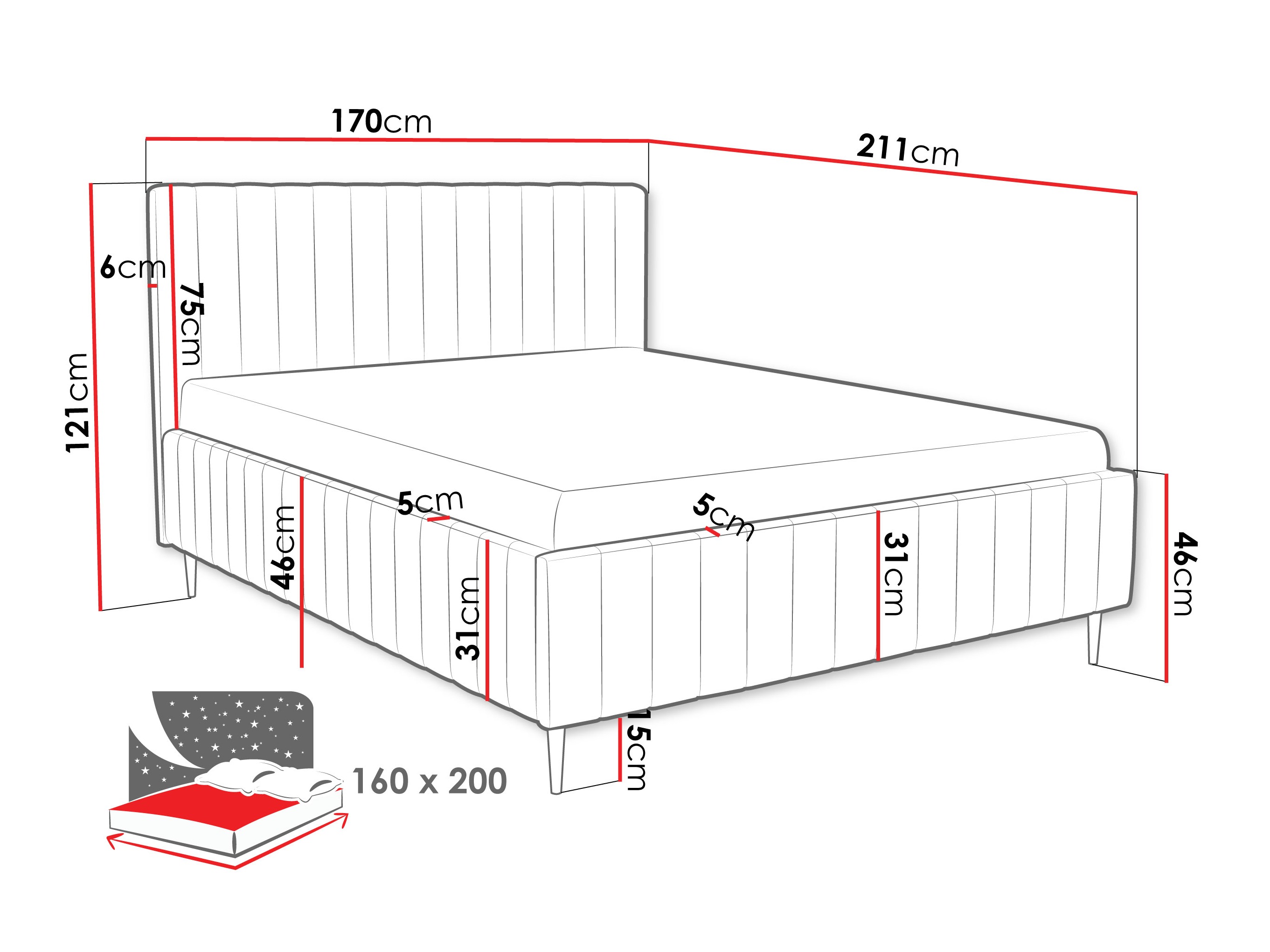 Bed Baltimore 203 (Fresh 9)