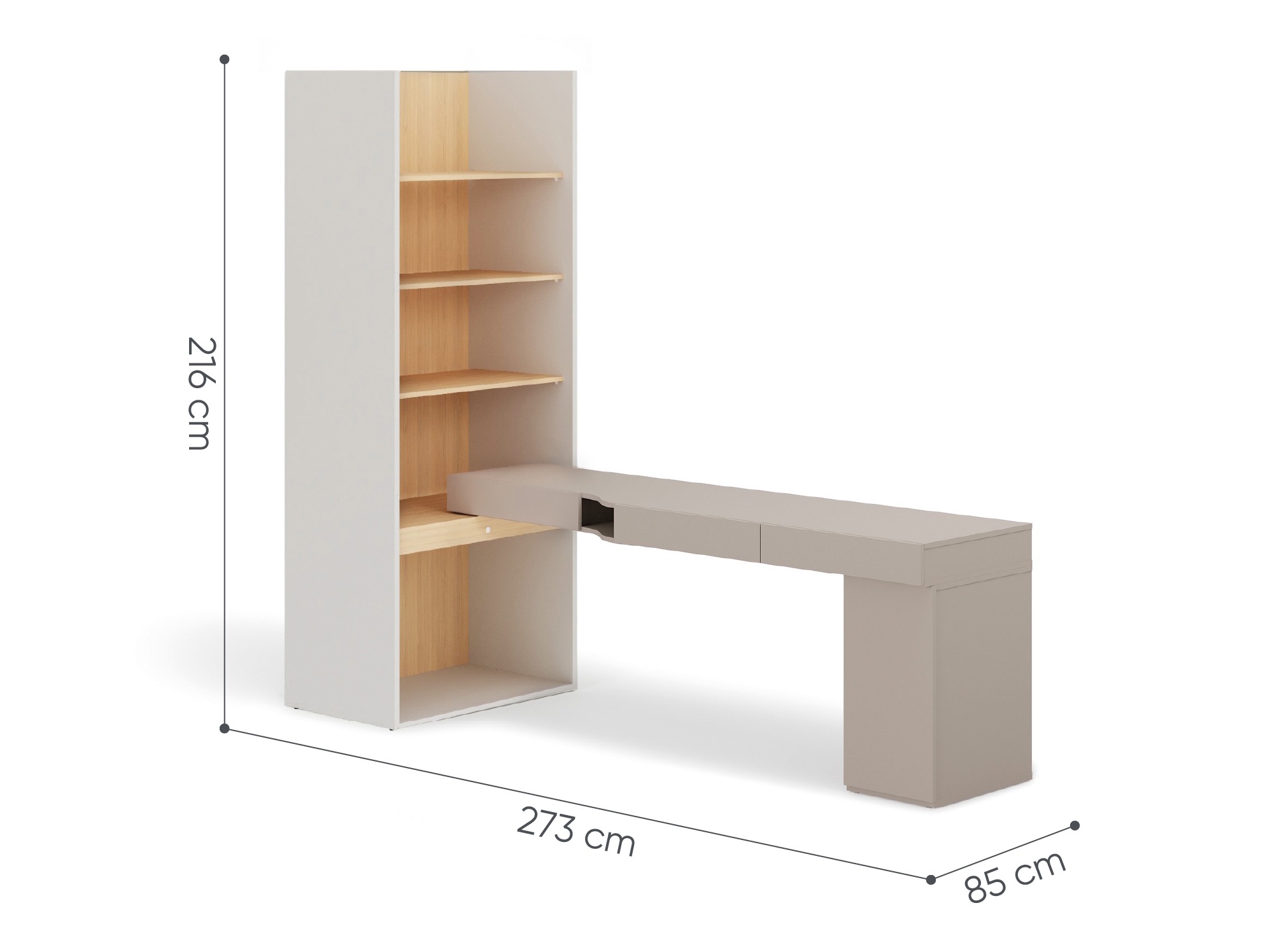 Home office set Evareve 119 (Right)