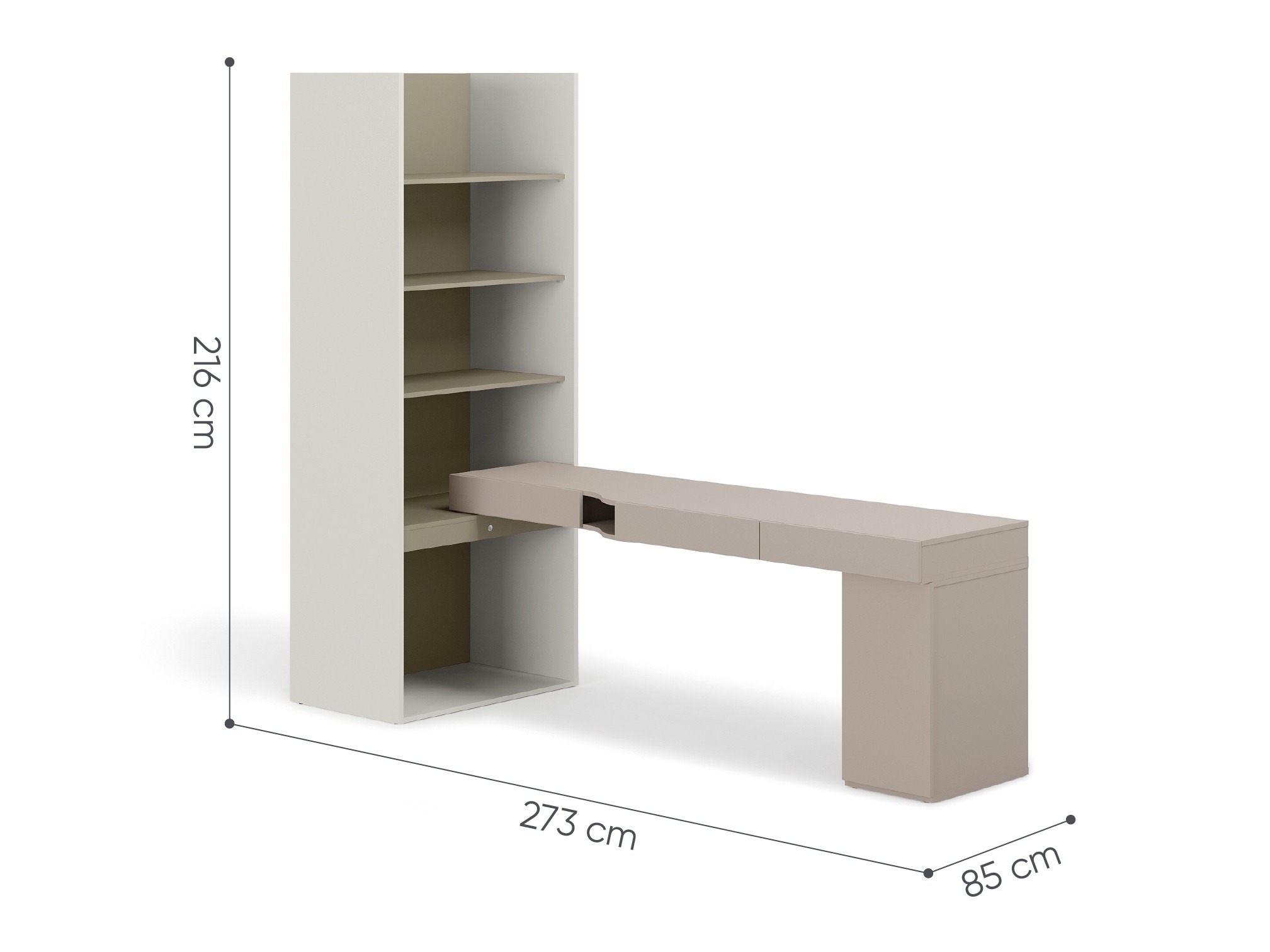 Home office set Evareve 119 (Right)