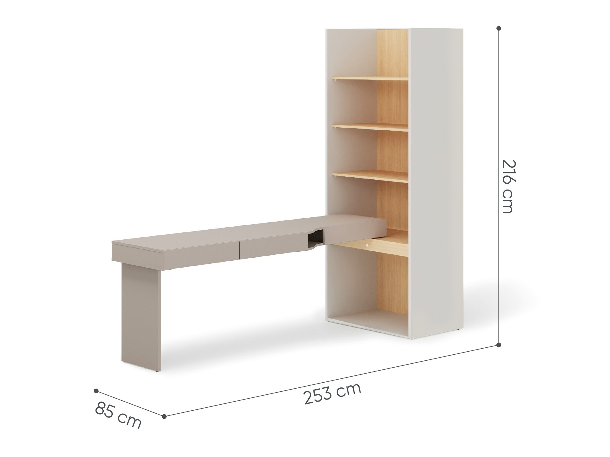 Home office set Evareve 120 (Left)