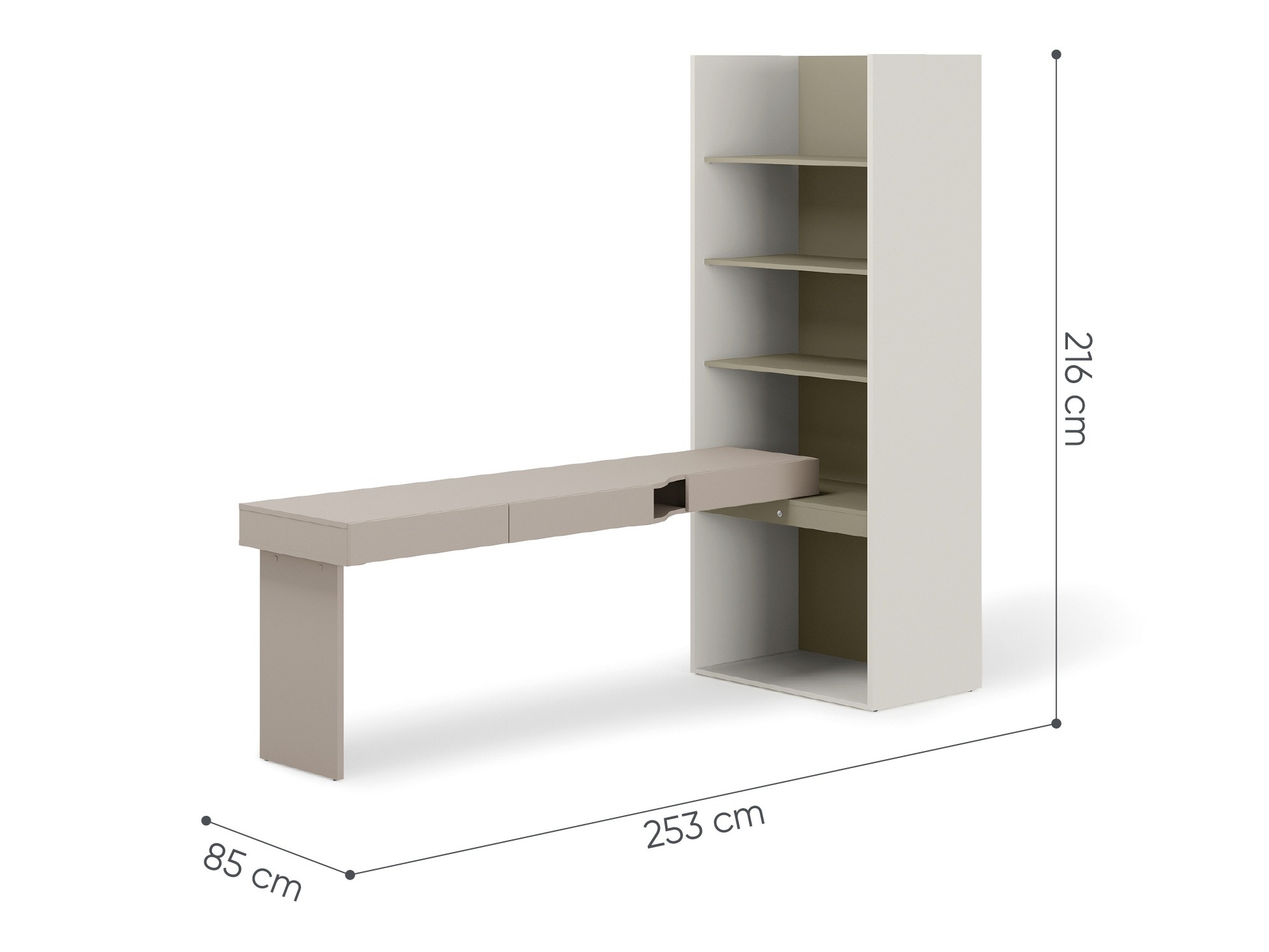 Home office set Evareve 120 (Left)