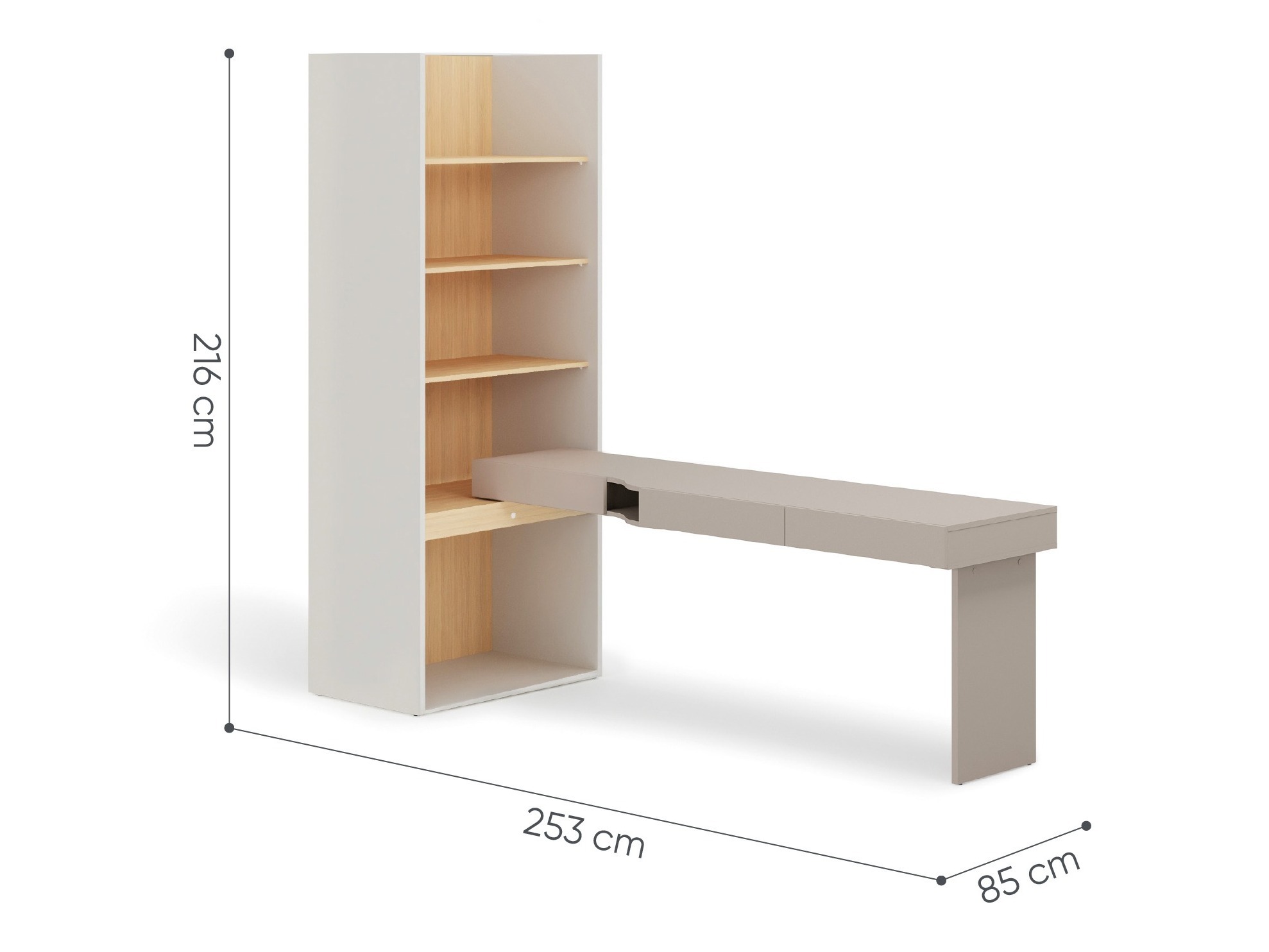 Home office set Evareve 120 (Right)