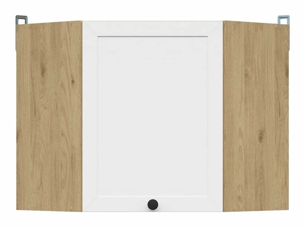 Modular wall-mounted corner cabinet Classic White Oak 101