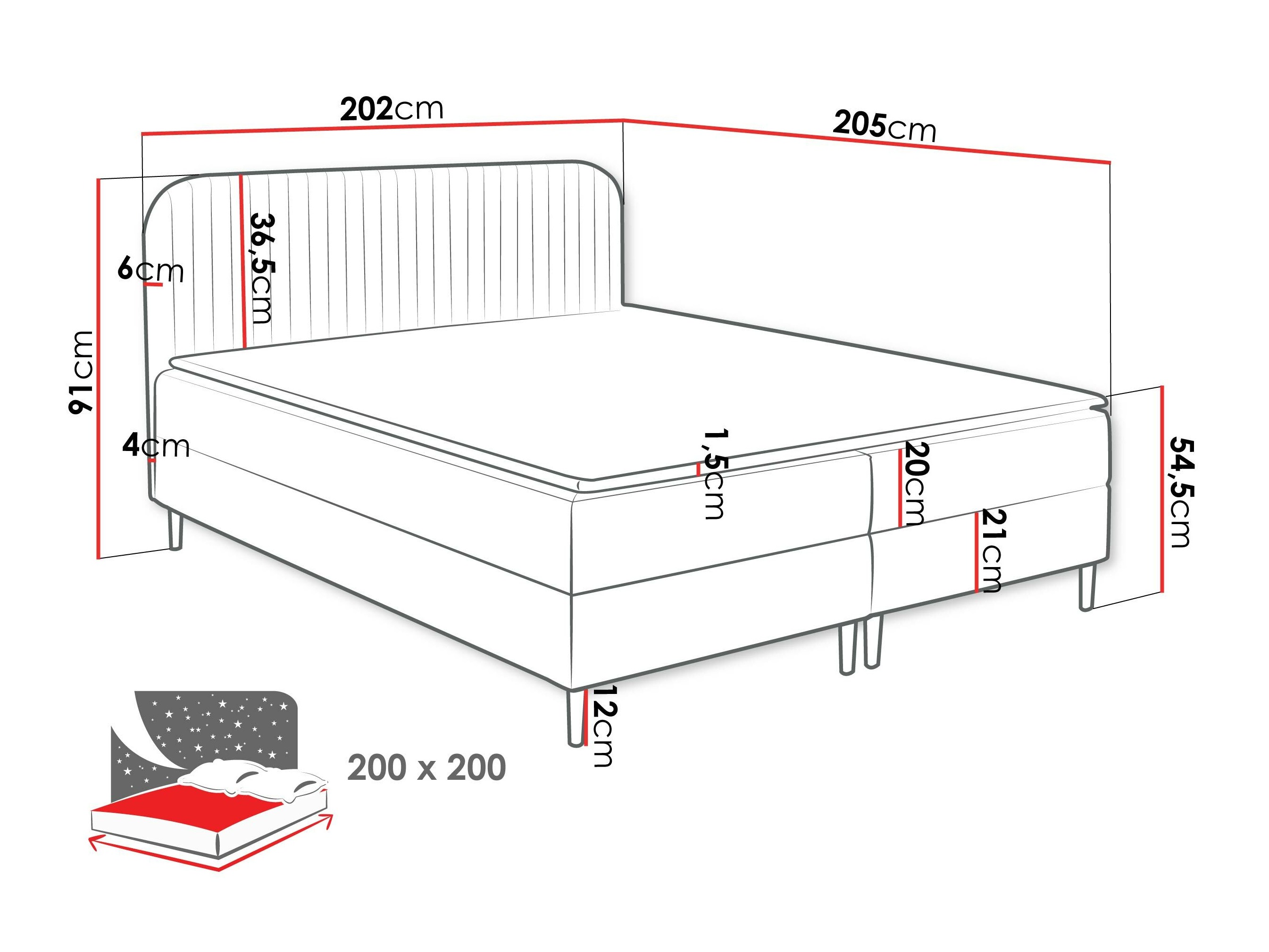 Continental bed Rivus (Coral 10)