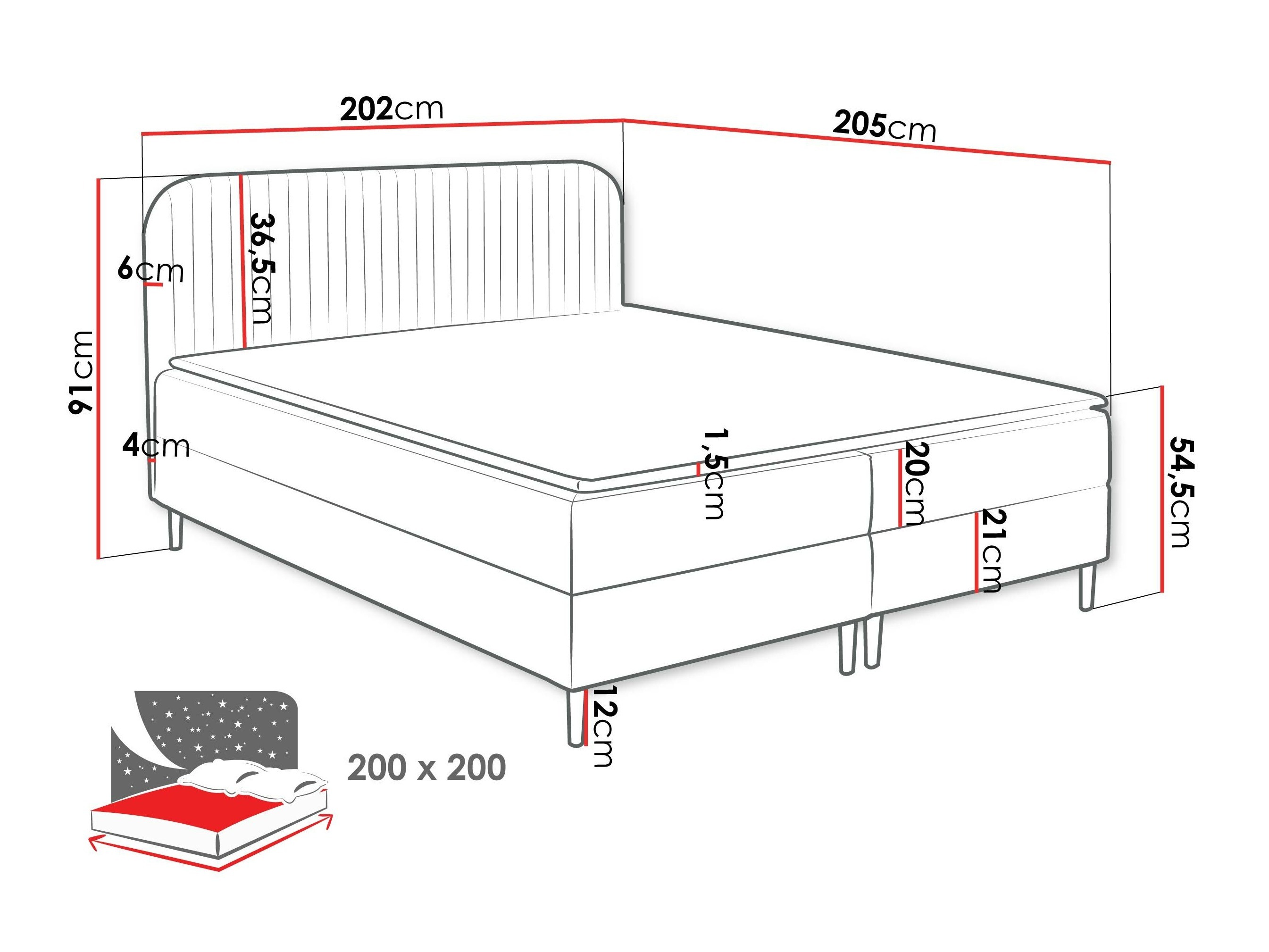 Continental bed Rivus (Coral 15)
