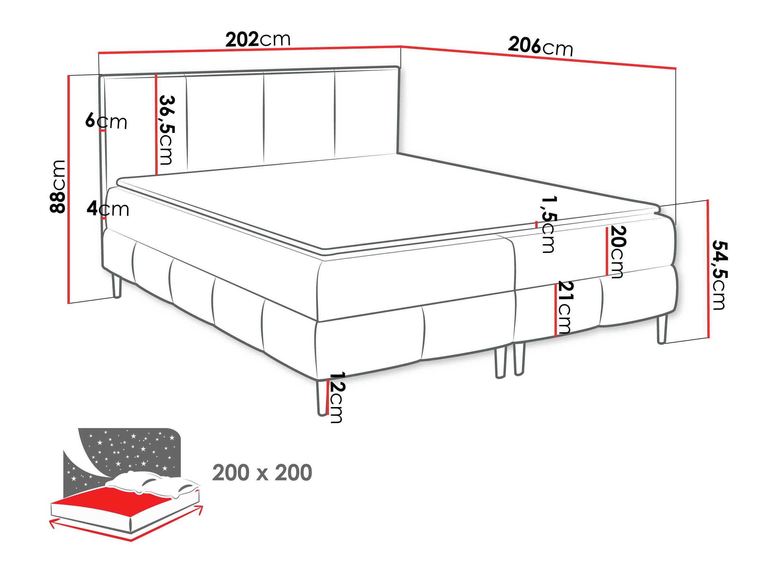 Continental bed Rivus I (Coral 10)