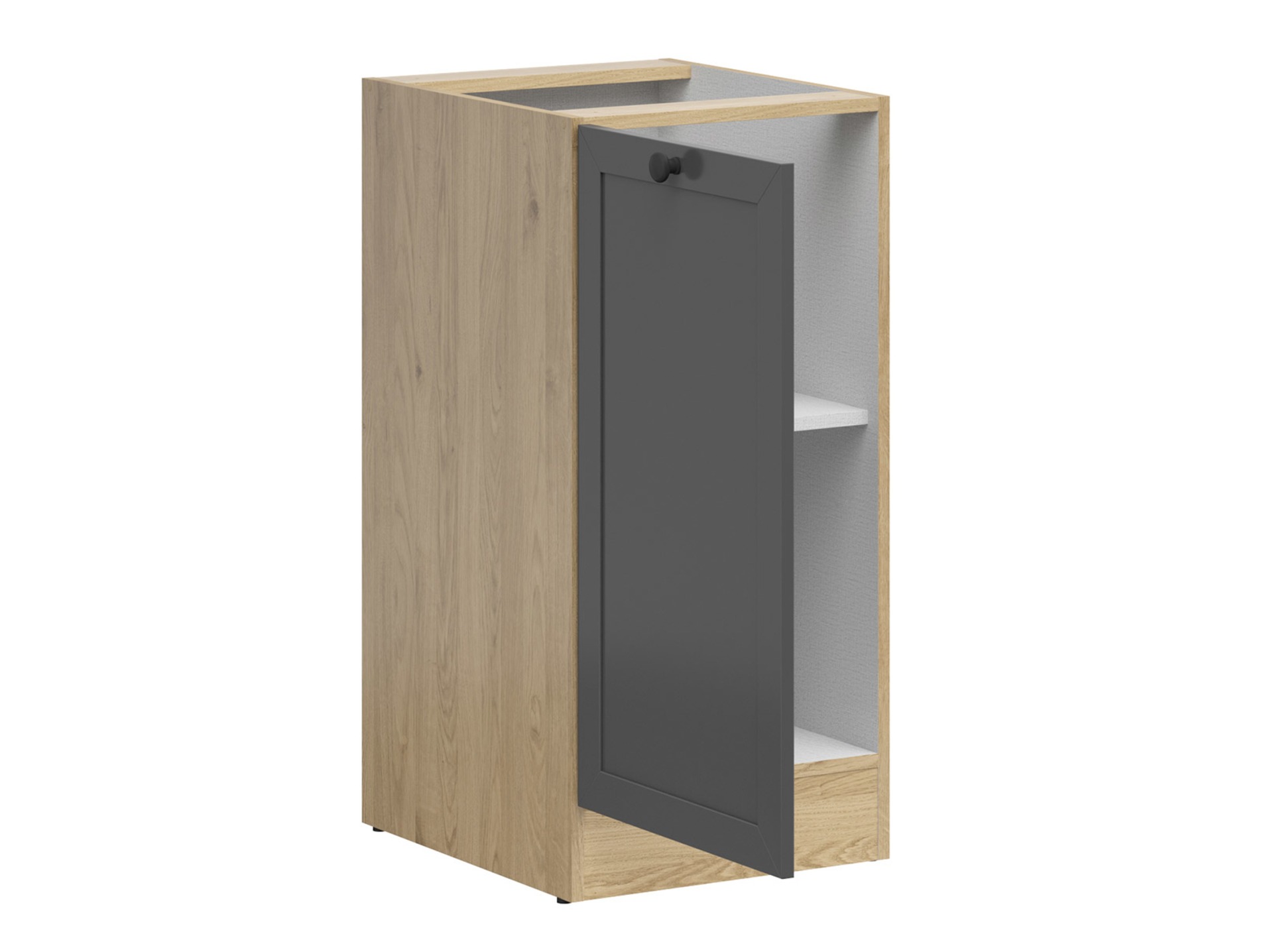 Modular cabinet with doors Classic Grey Oak 100