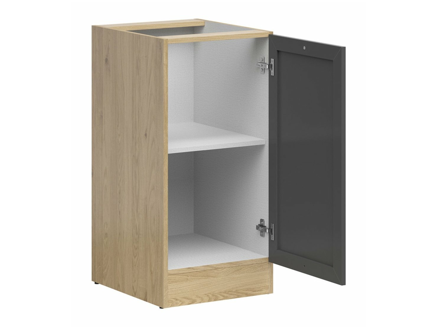 Modular cabinet with doors Classic Grey Oak 100