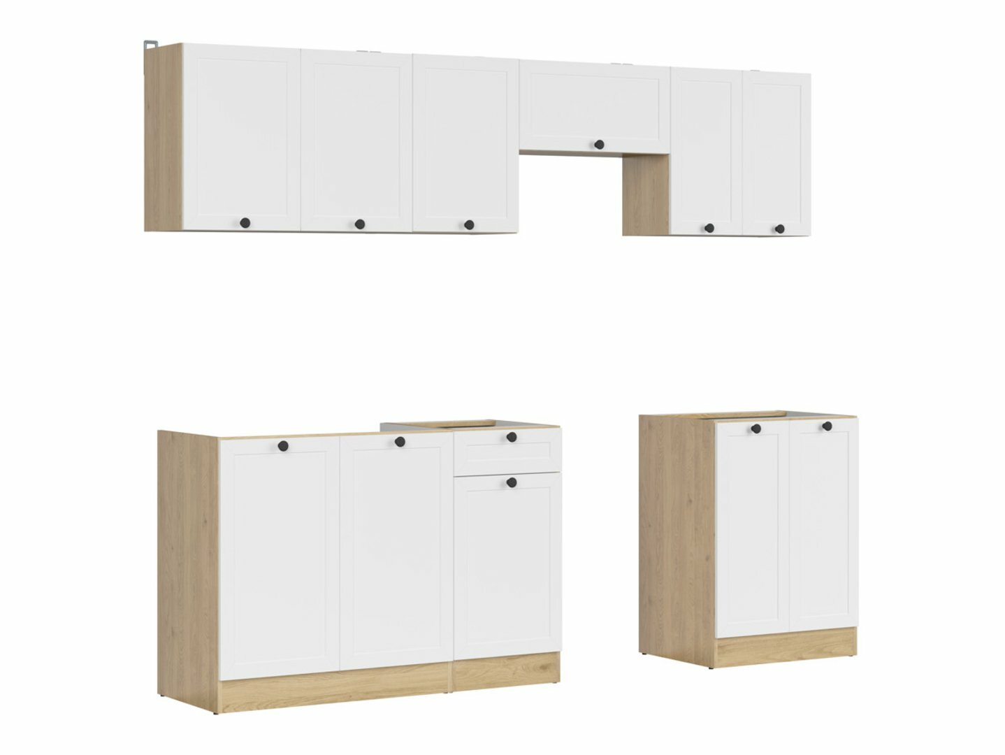 Modular kitchen set Classic White Oak 118