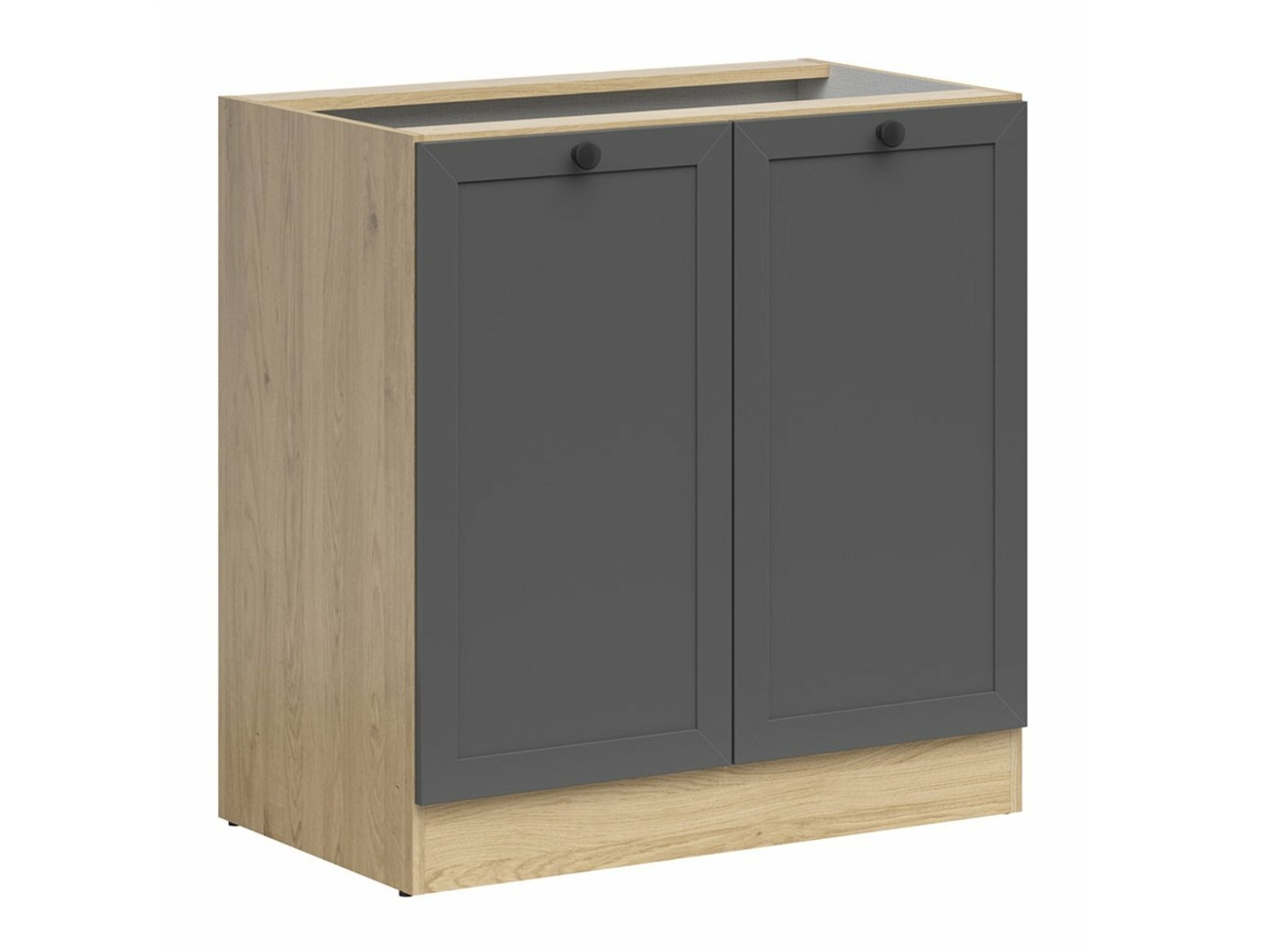 Modular cabinet with doors Classic Grey Oak 102