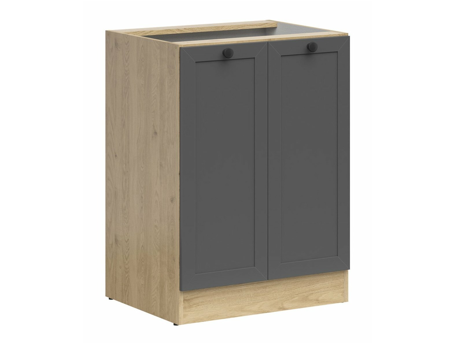 Modular cabinet with doors Classic Grey Oak 105