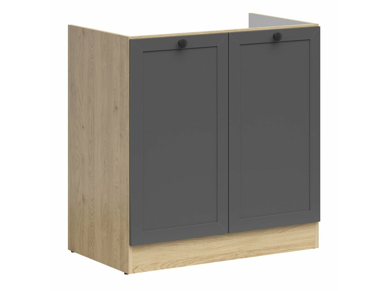 Modular sink cabinet with doors Classic Grey Oak 101