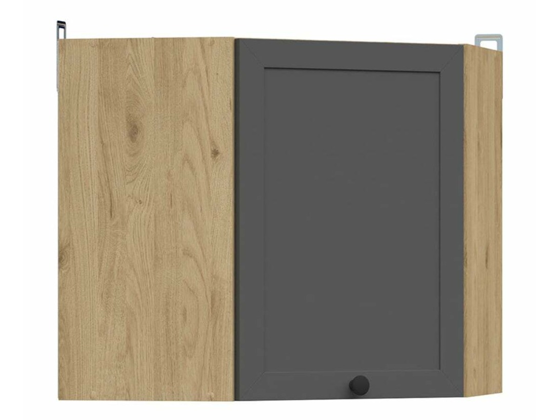 Modular wall-mounted corner cabinet Classic Grey Oak 104