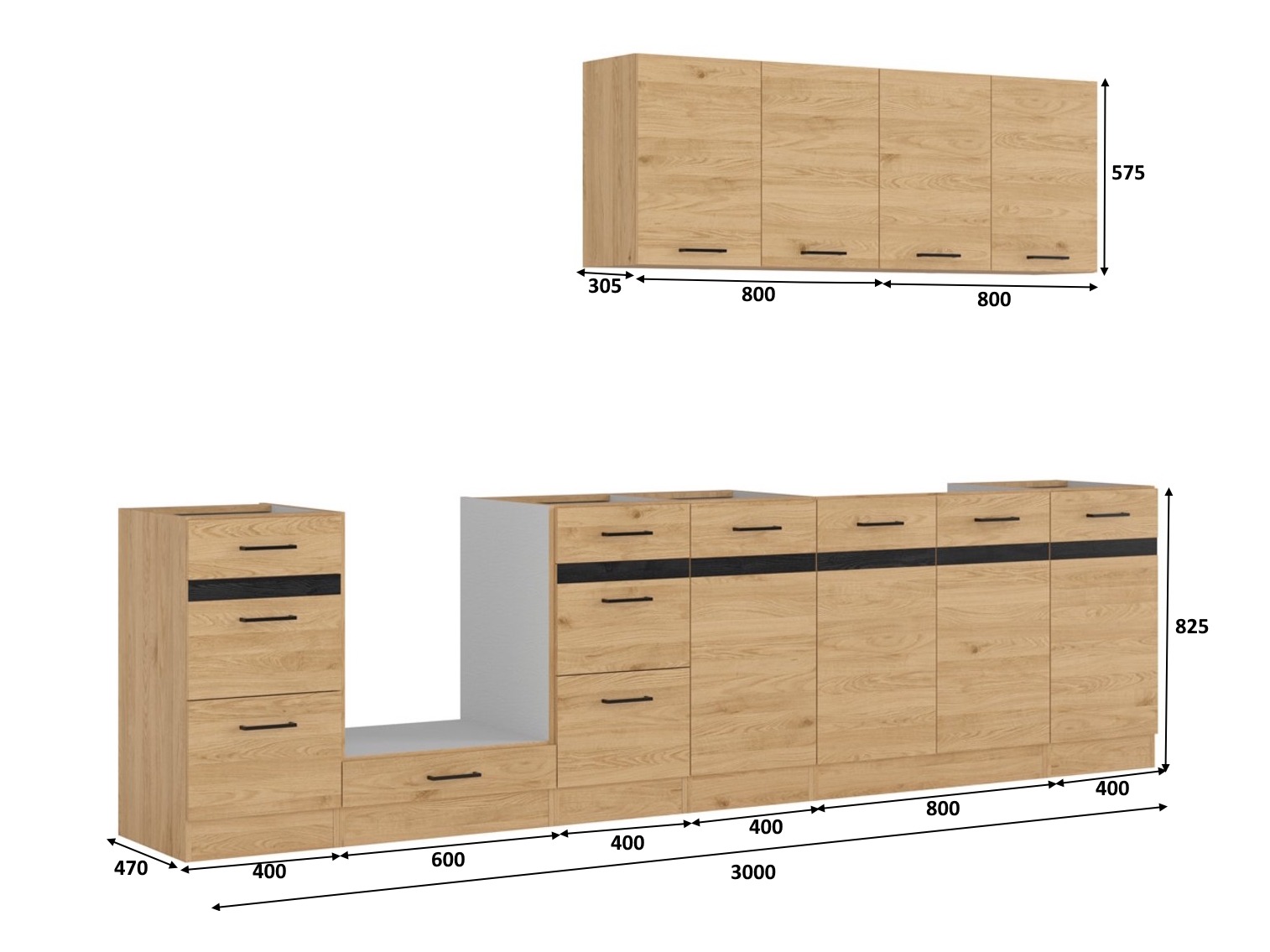 Modular kitchen set Berna 122