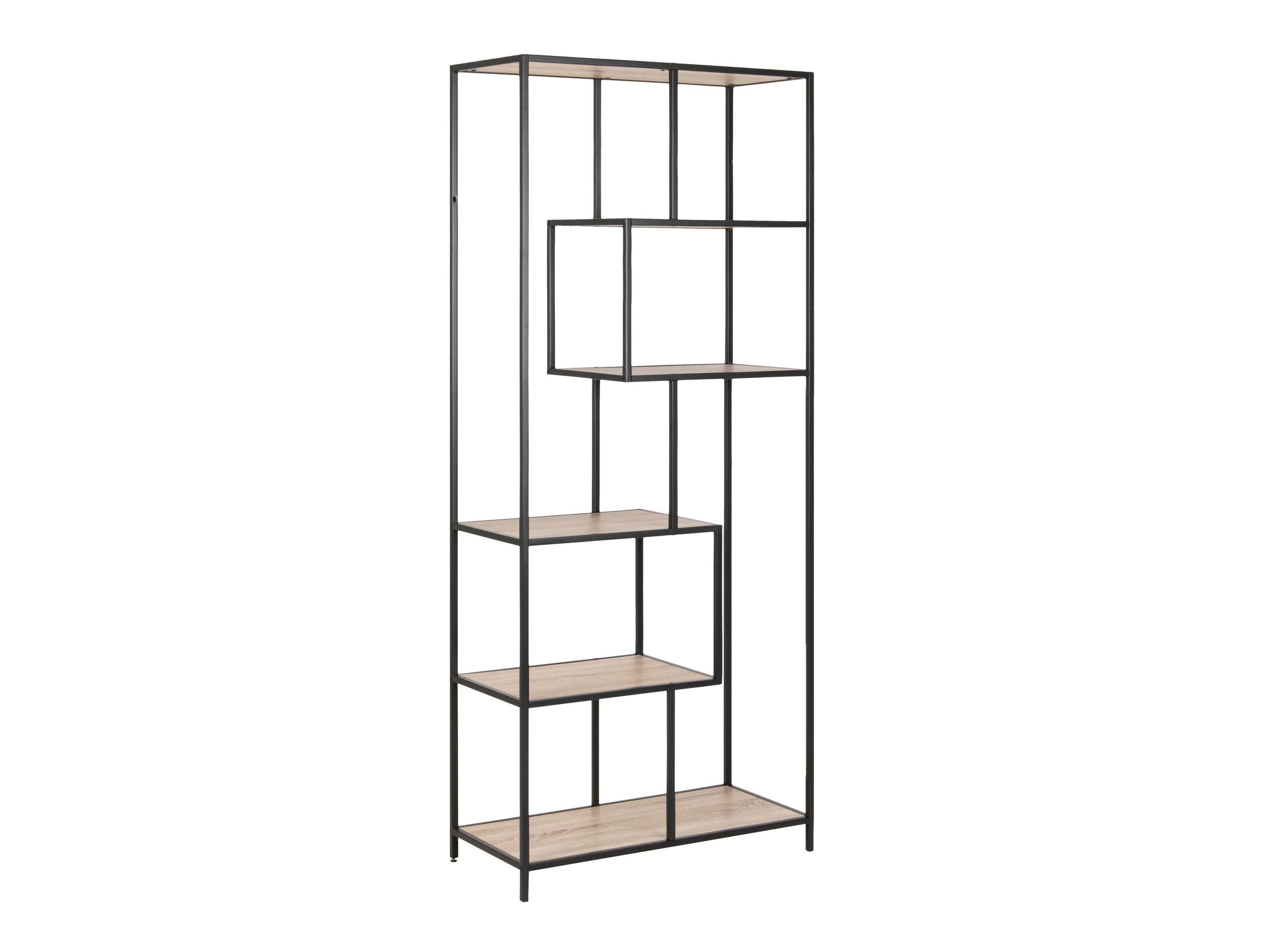 Bookcase Norsica Sevferi 104 (Sonoma oak + Black)