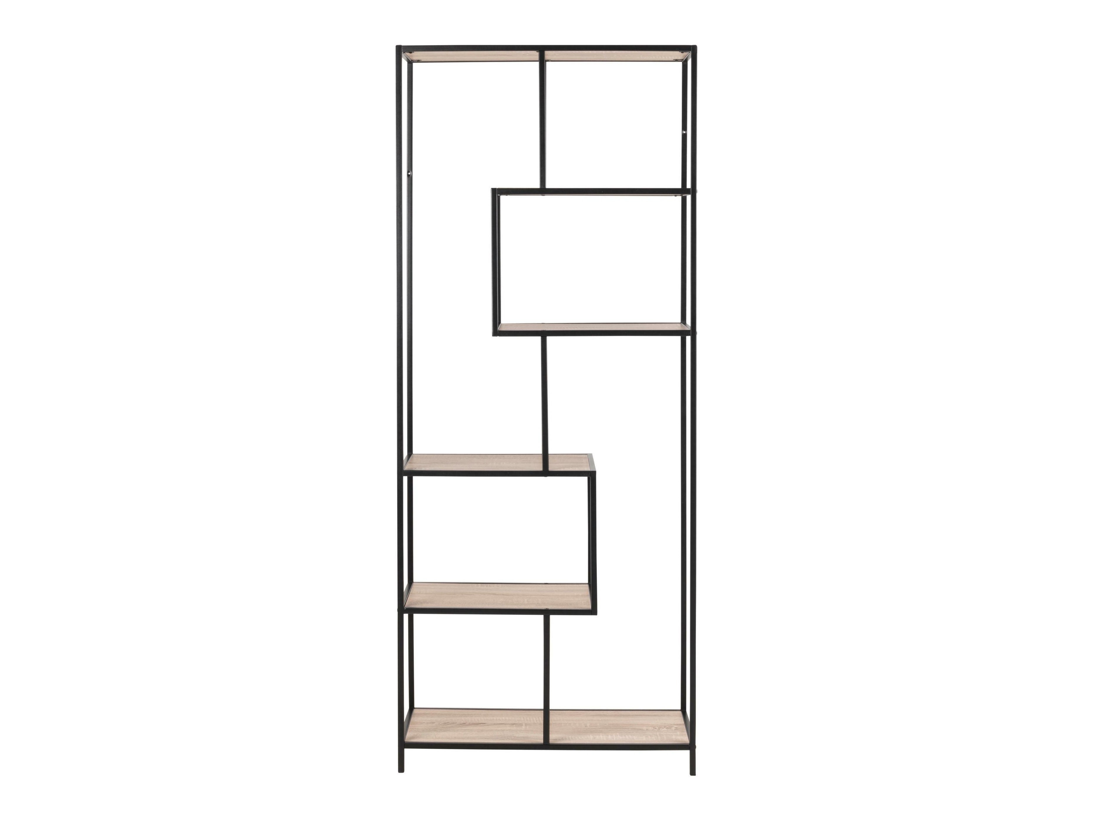Bookcase Norsica Sevferi 104 (Sonoma oak + Black)