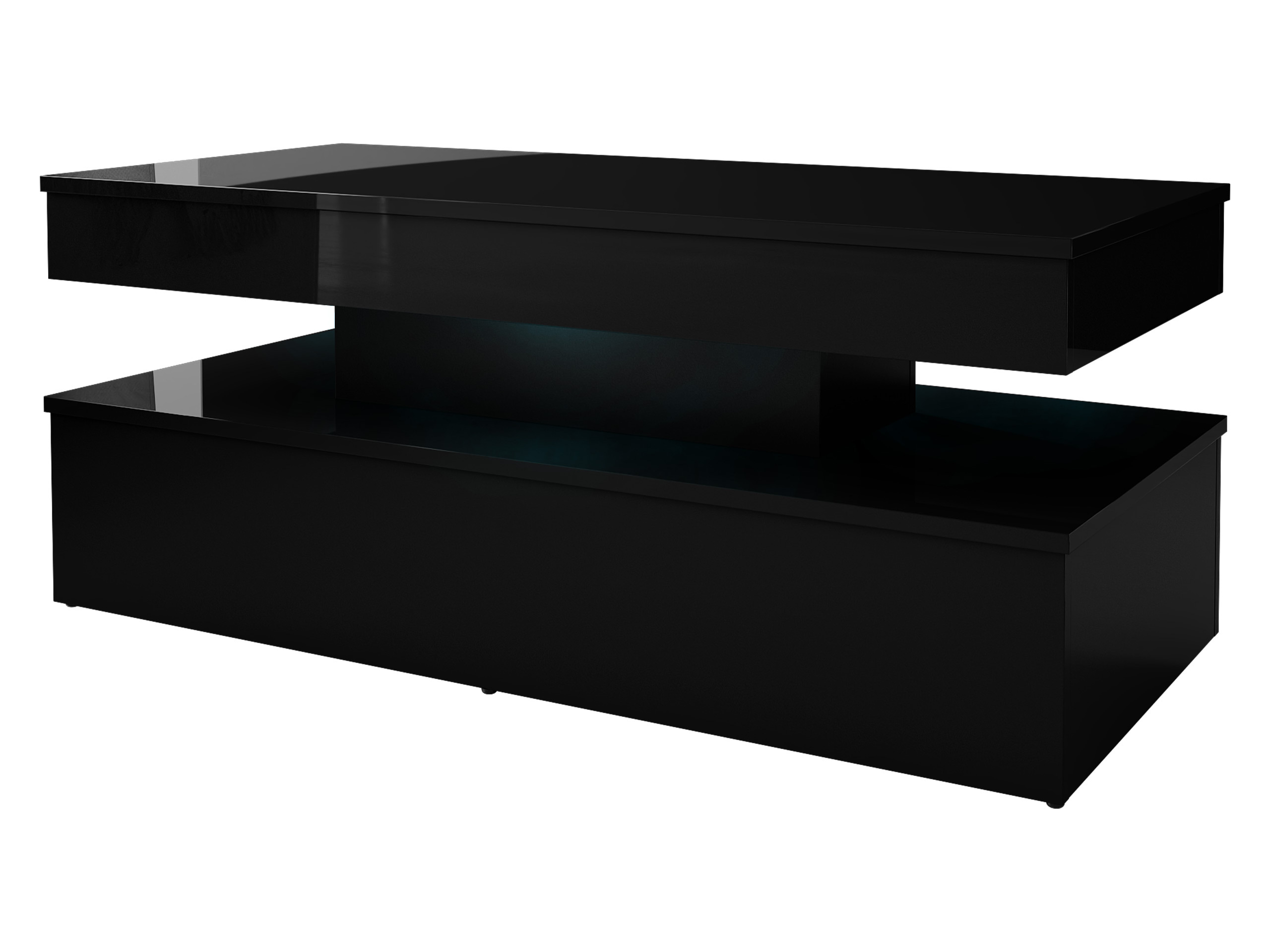 Coffee table Monfero (Black + Glossy black)