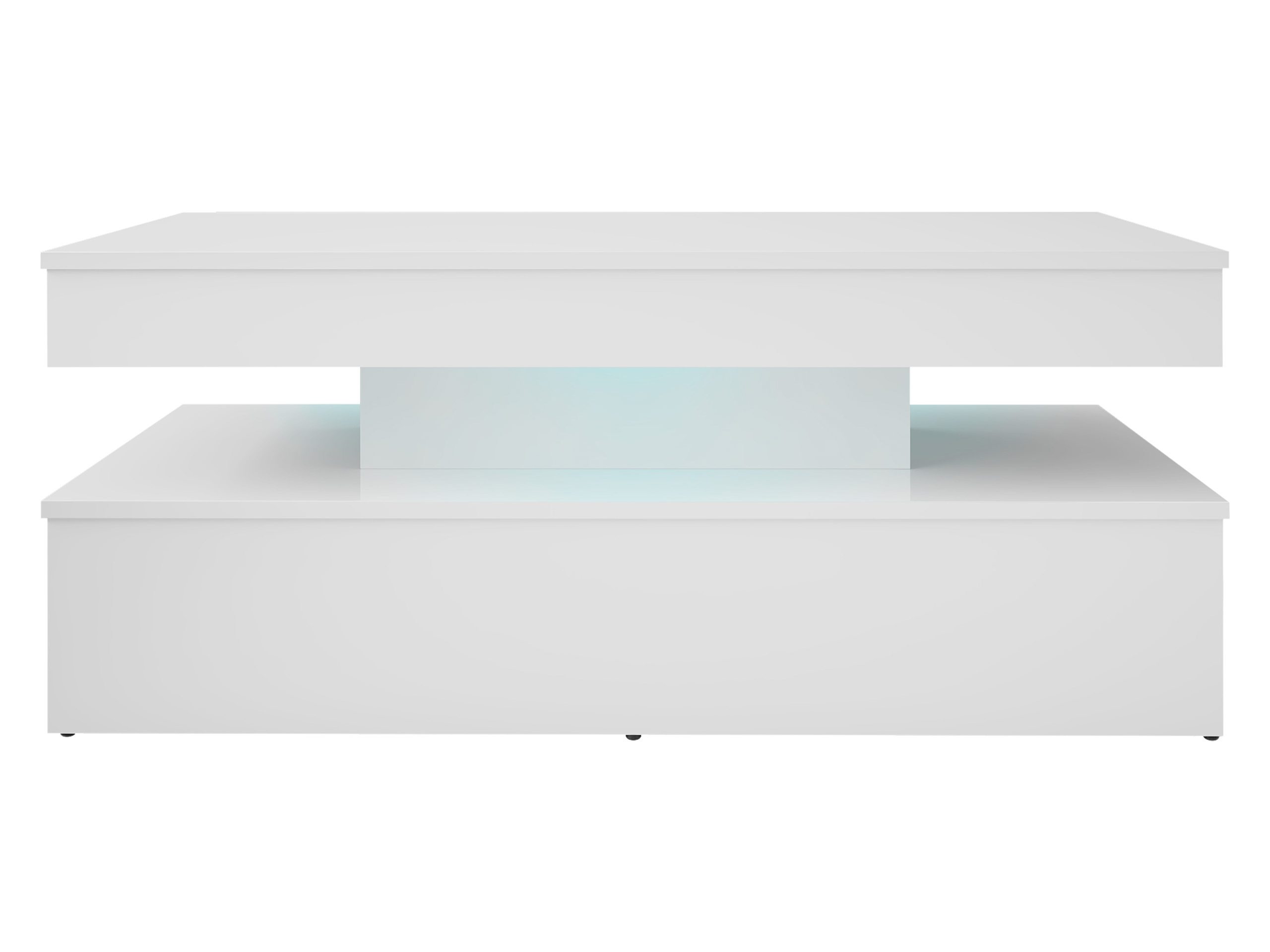Coffee table Monfero (White + Glossy white)
