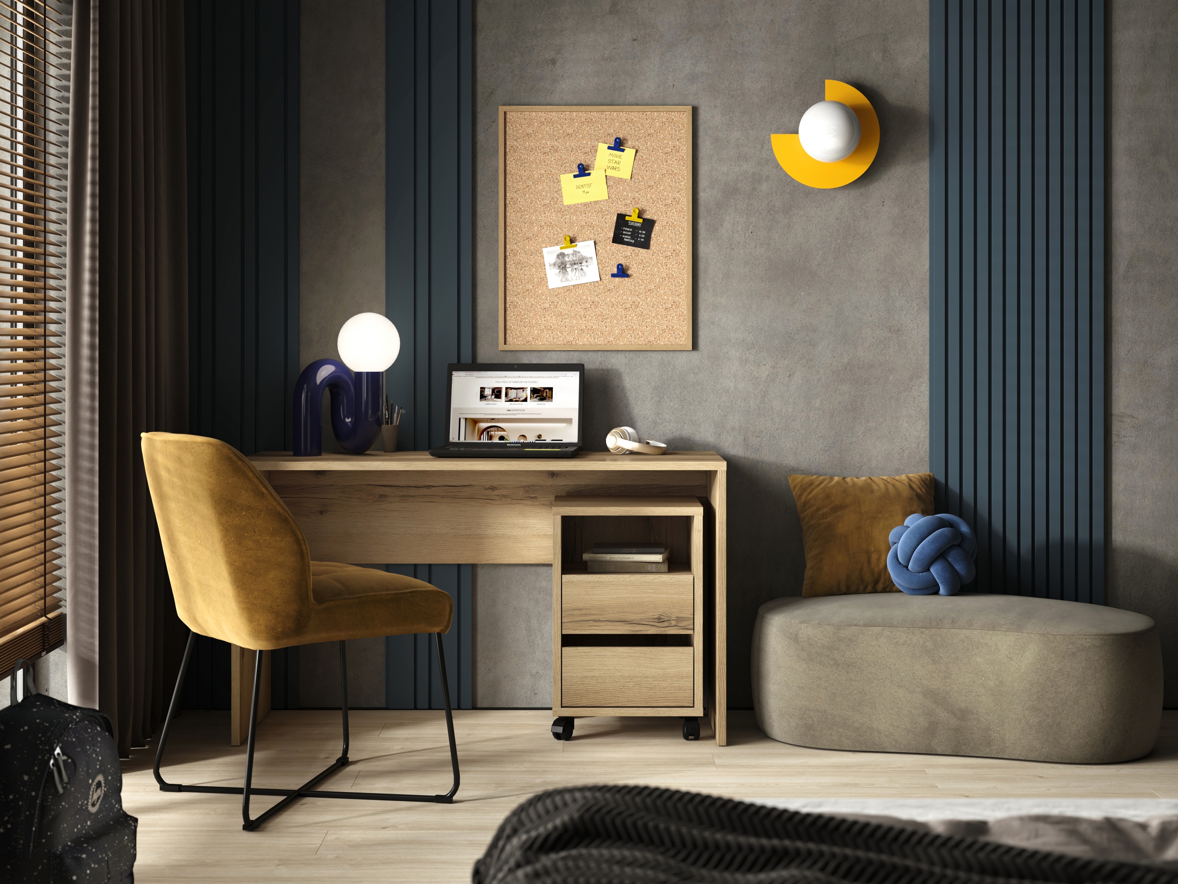 Desk Austin 345 (Light oak)