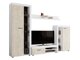 Living room set Tucson 103 (White + Concrete)