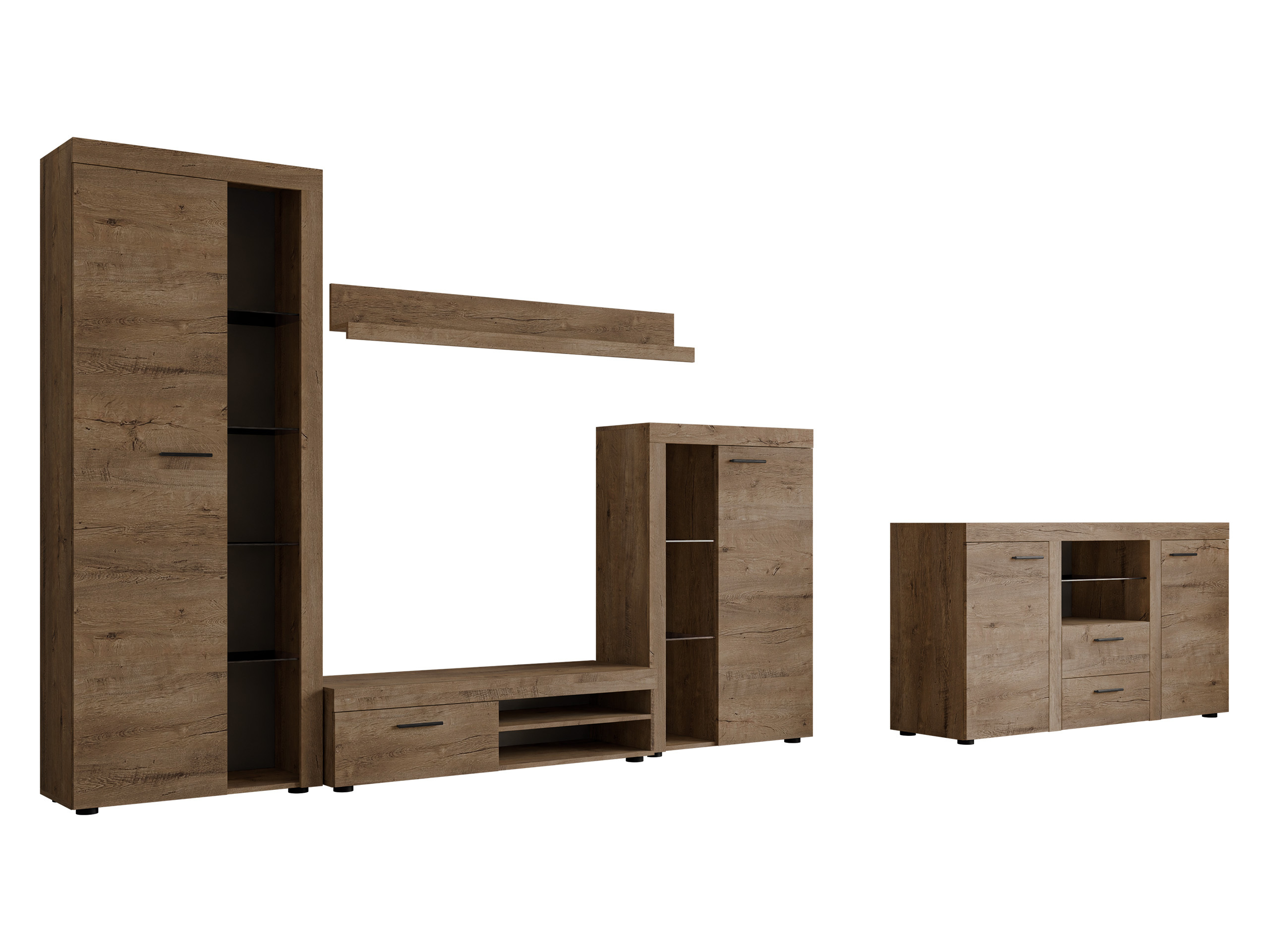Living room set Univio I (Lefkas oak)