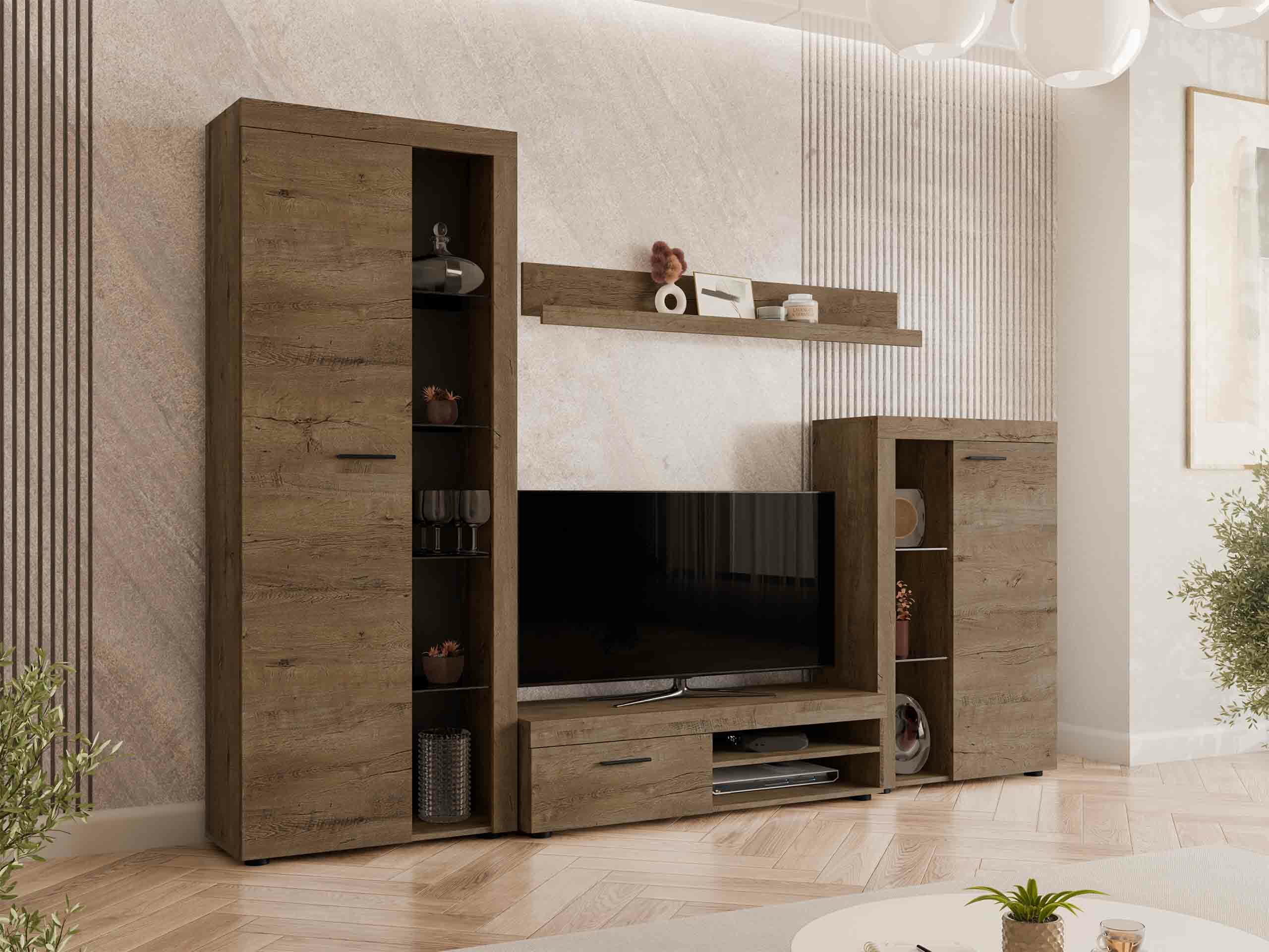 Living room set Univio (Lefkas oak)
