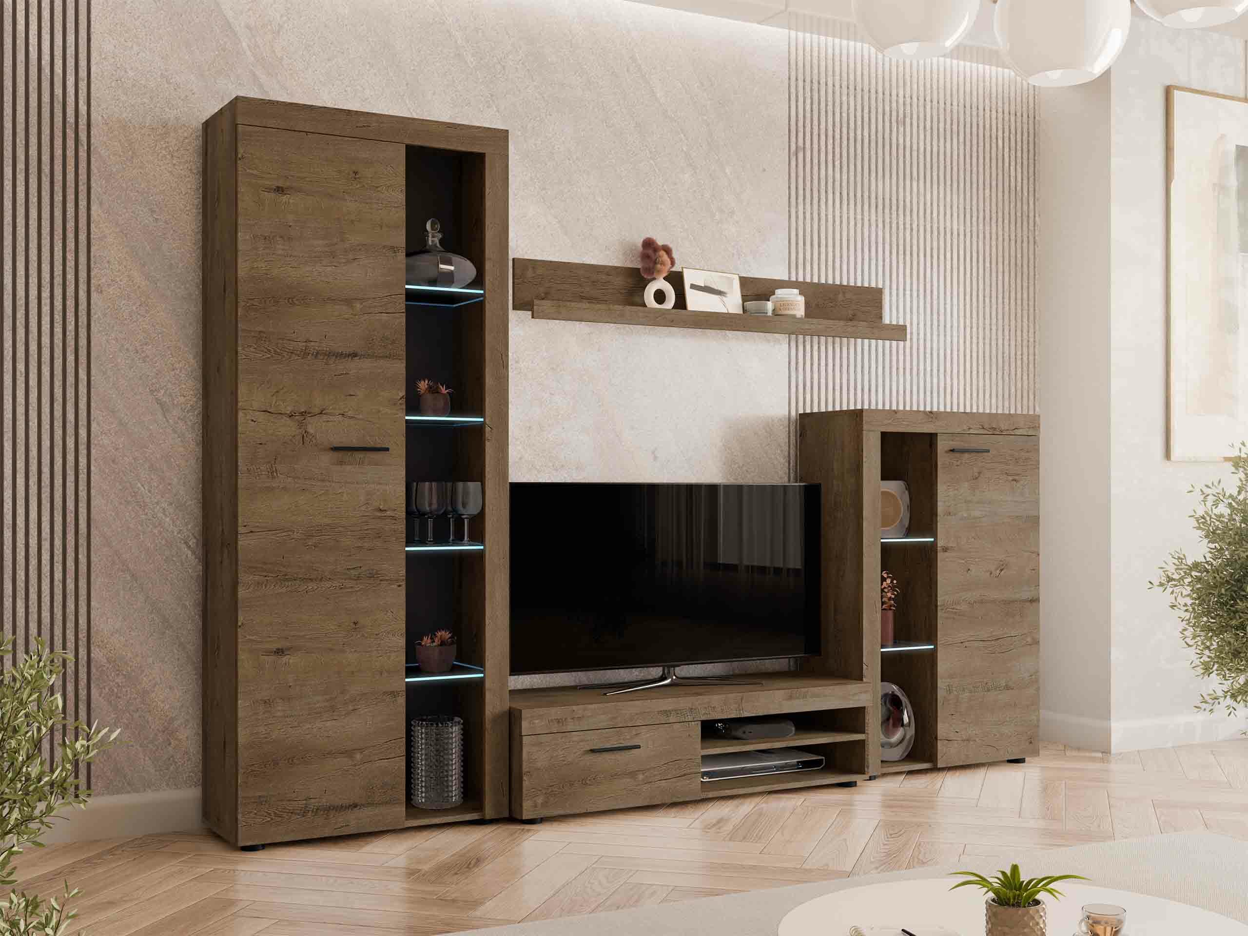 Living room set Univio (Lefkas oak)