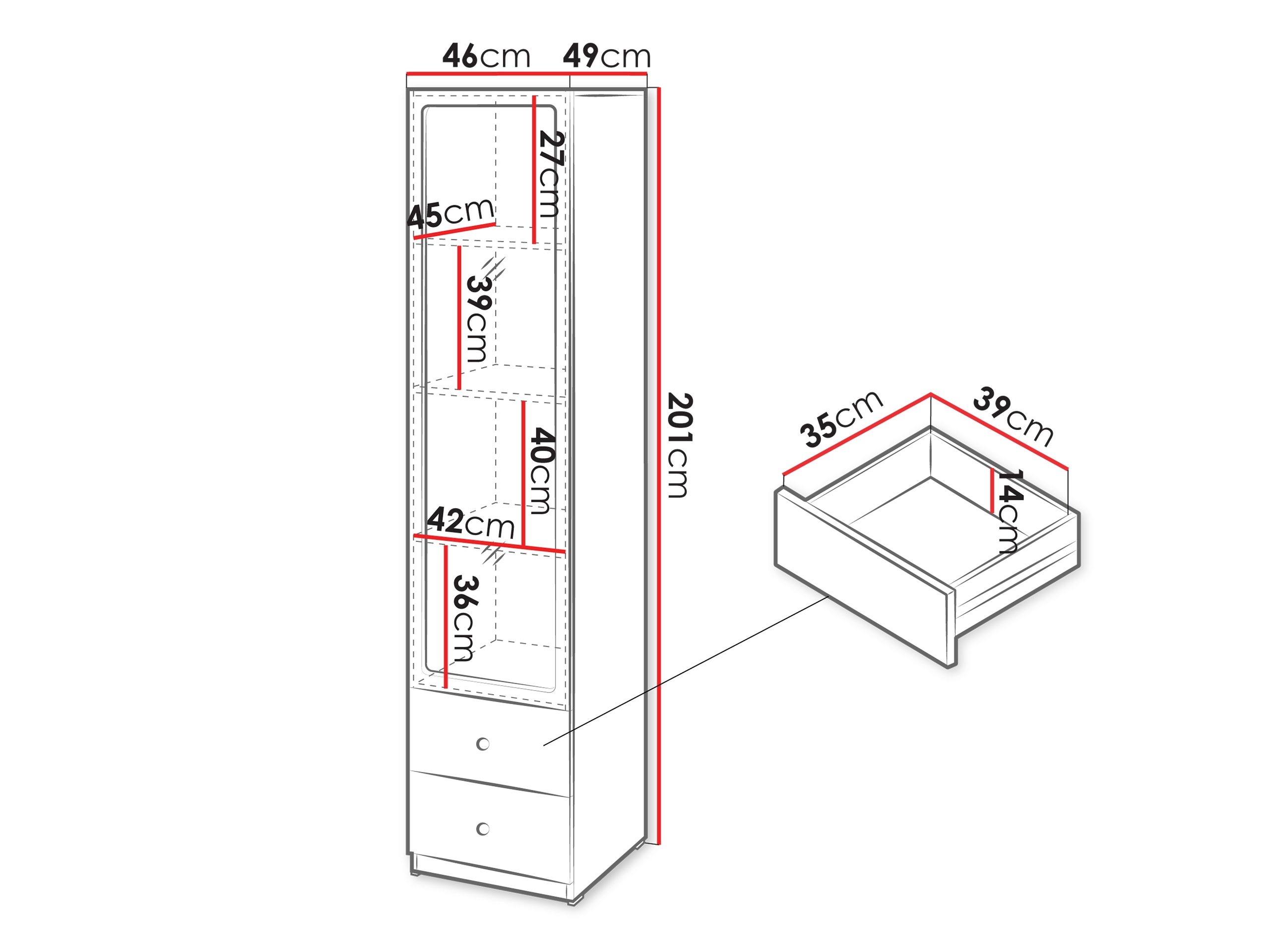 Bookcase Comfivo Lenitas