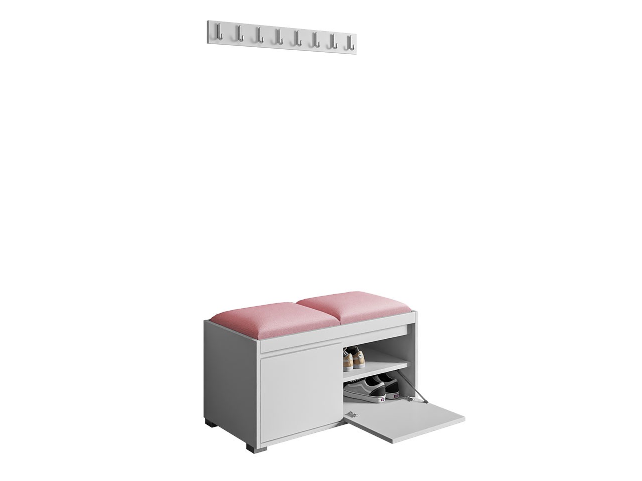 Hallway set Comfivo Pinus I (White + Abriamo 03)