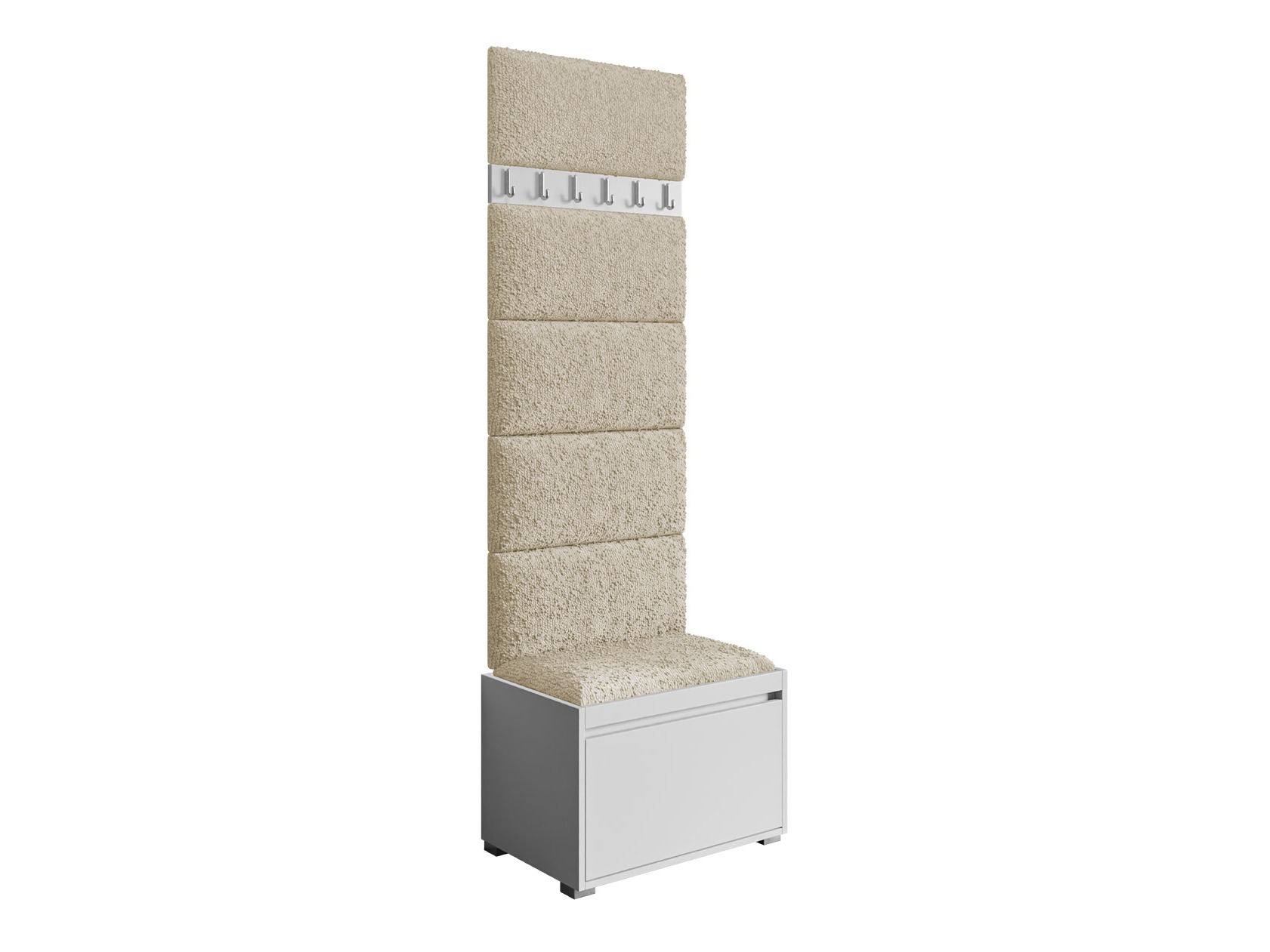 Hallway set Comfivo Pinus V (White + Abriamo 03)