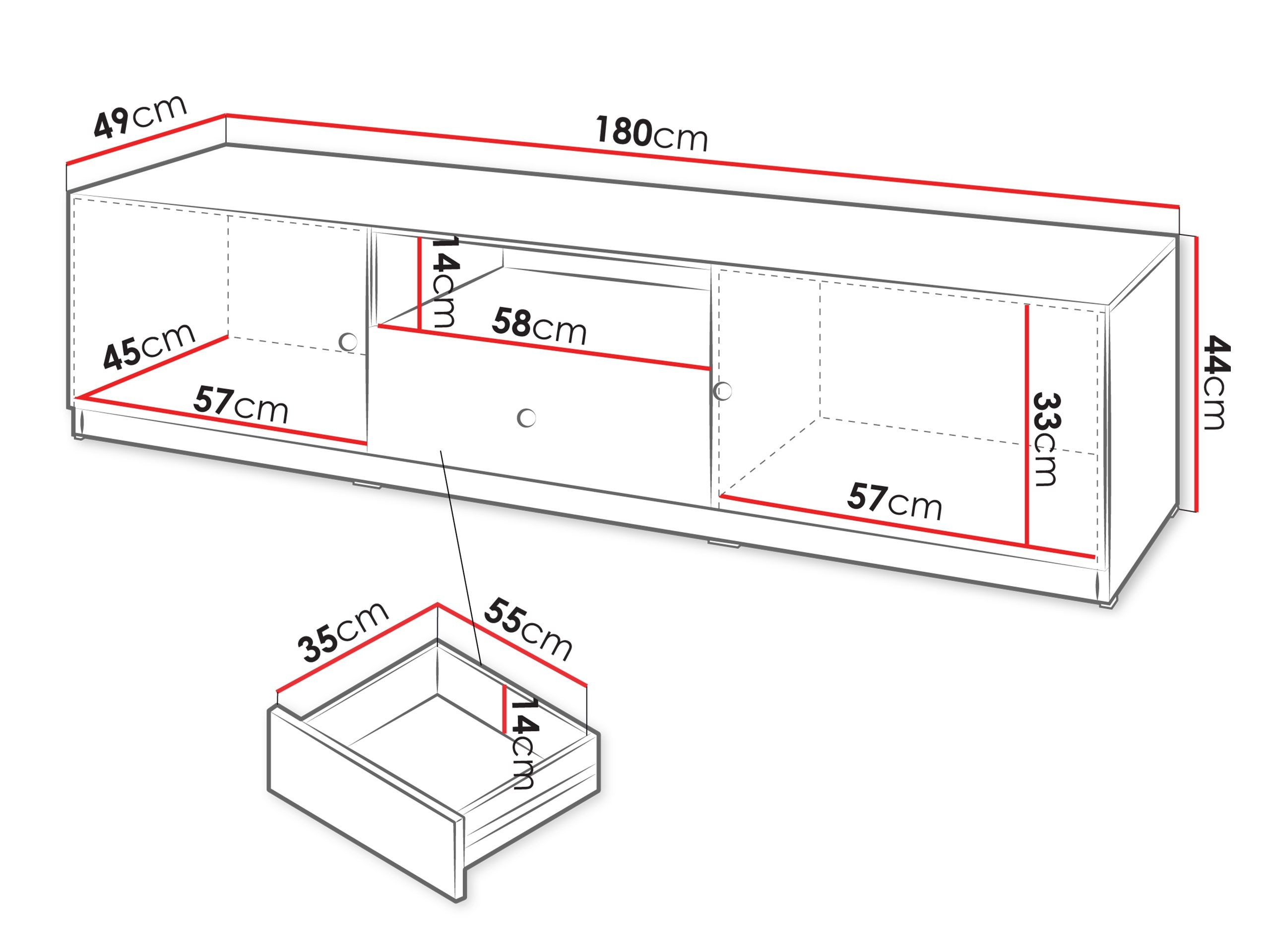 TV stand Comfivo Lenitas