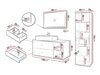 Bathroom set Ophruvi 101 (Light brown)