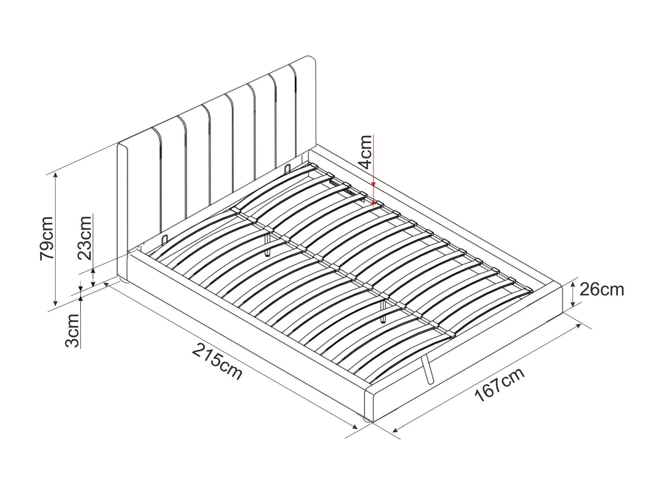 Bed Detroit 412 (Bluvel 28)