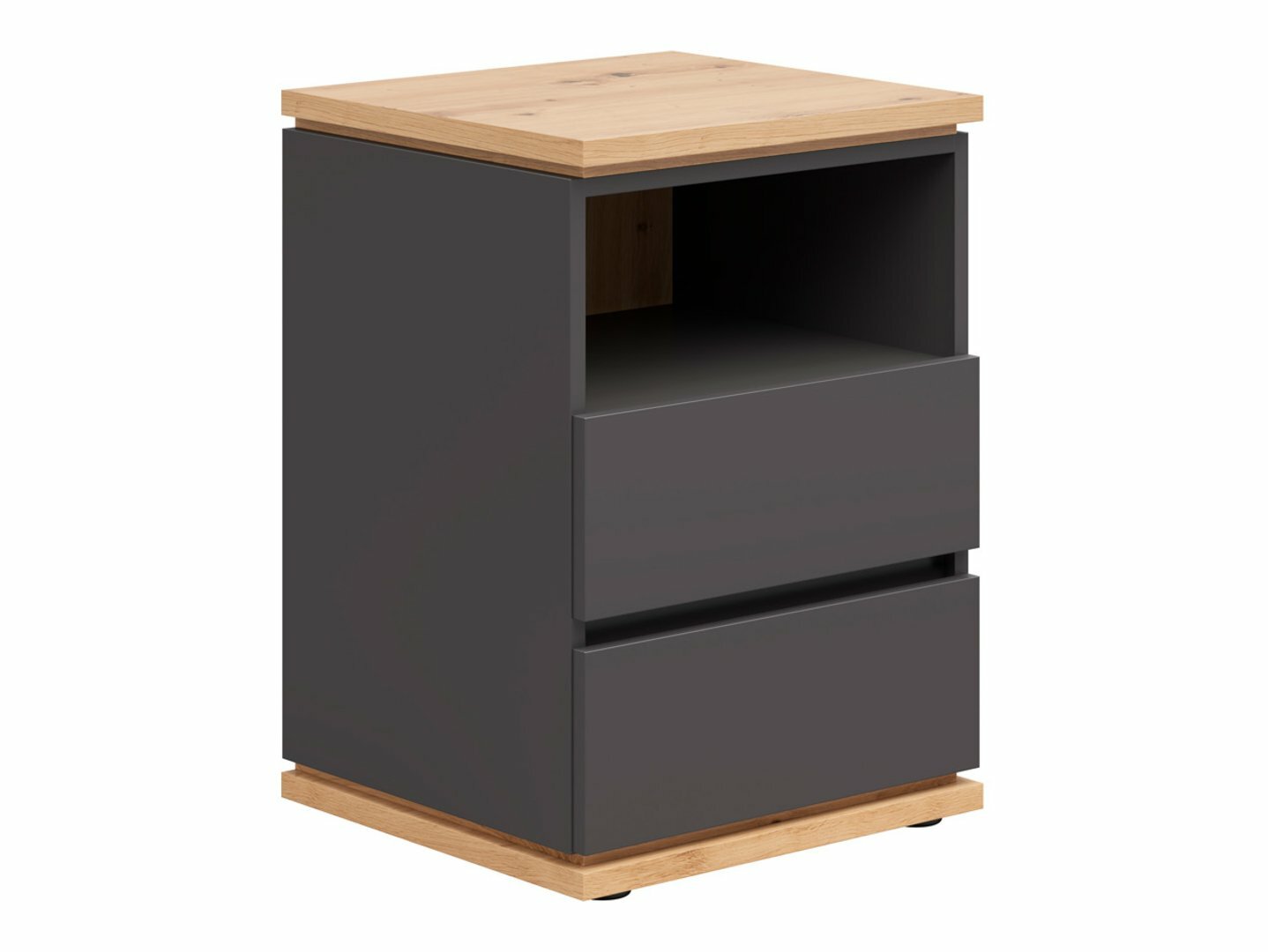 Bedside table Cirfelo 114 (Graphite + Artisan oak)