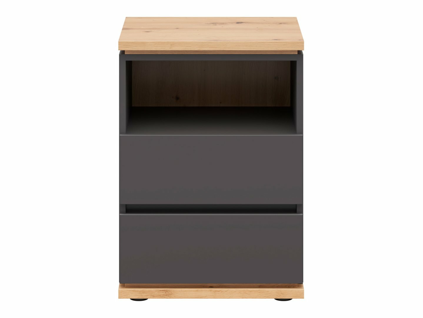 Bedside table Cirfelo 114 (Graphite + Artisan oak)