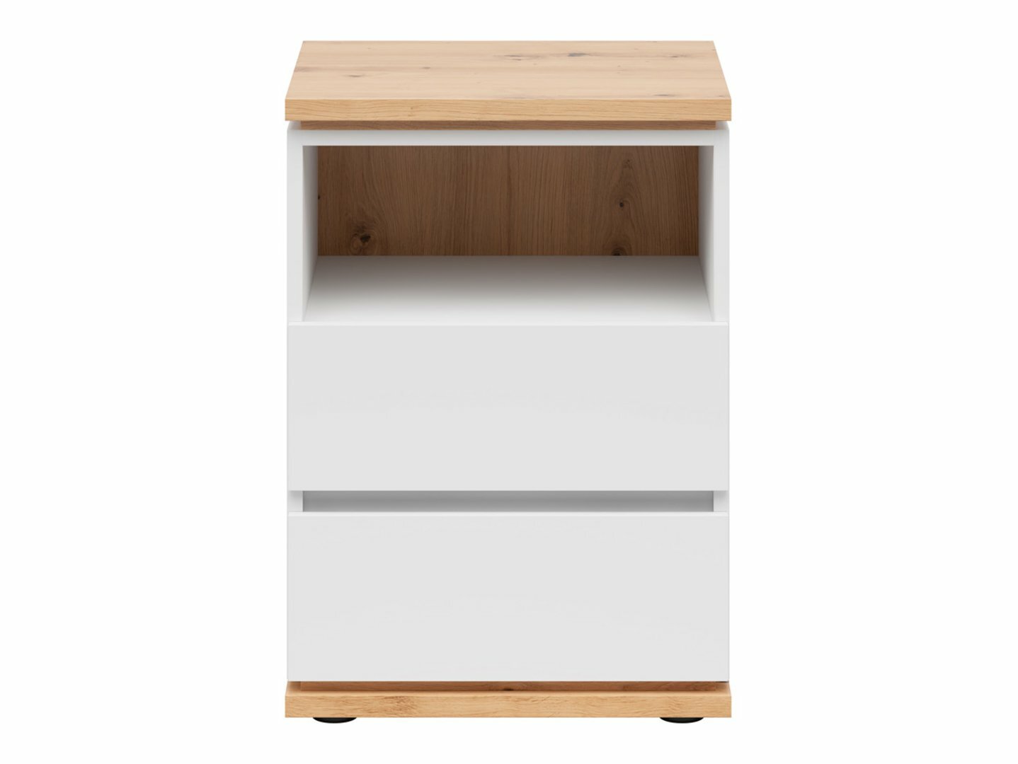 Bedside table Cirfelo 114 (White + Artisan oak)