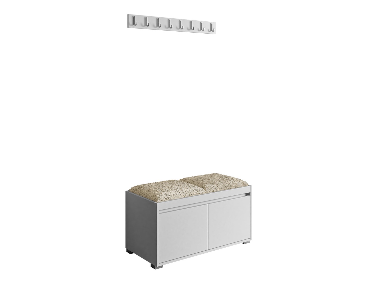 Hallway set Comfivo Pinus I (White + Abriamo 03)