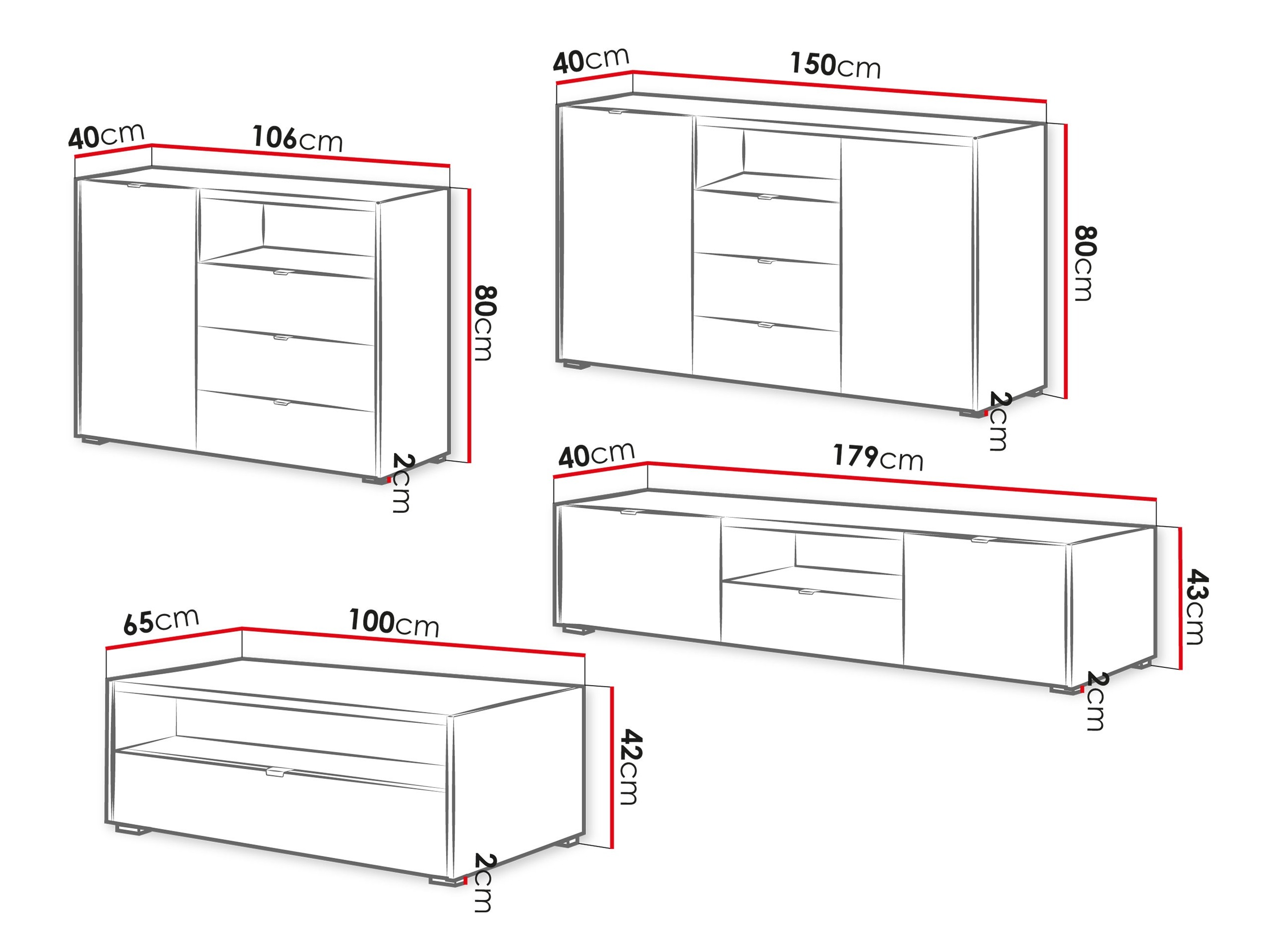 Living room set Comfivo Ordo