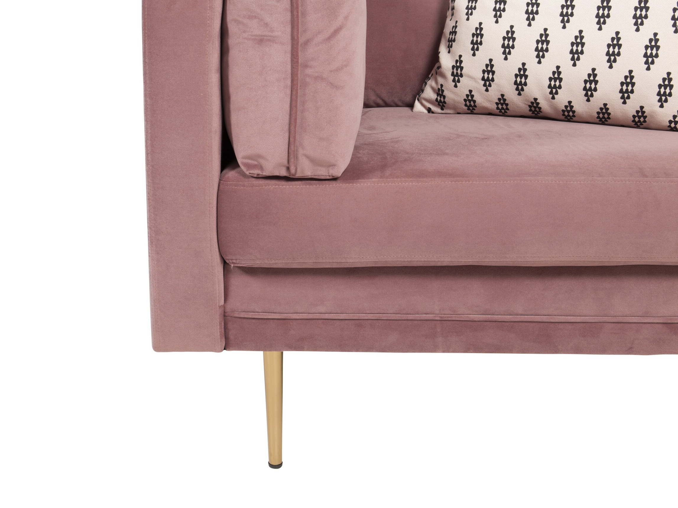 Armchair Dallas 100 (Dusty pink + Brown)