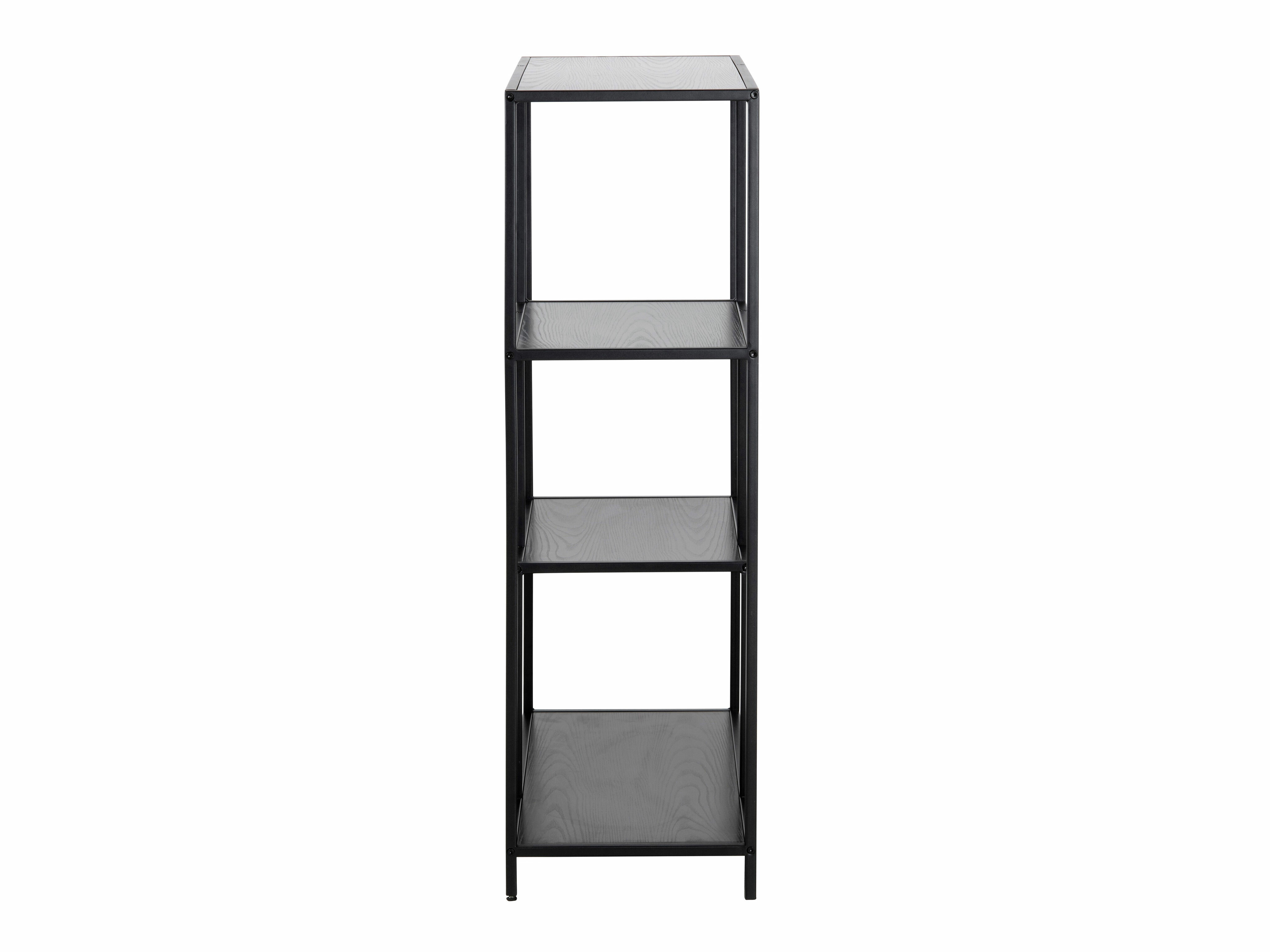 Bookcase Norsica Sevferi 103 (Black ash + Black)