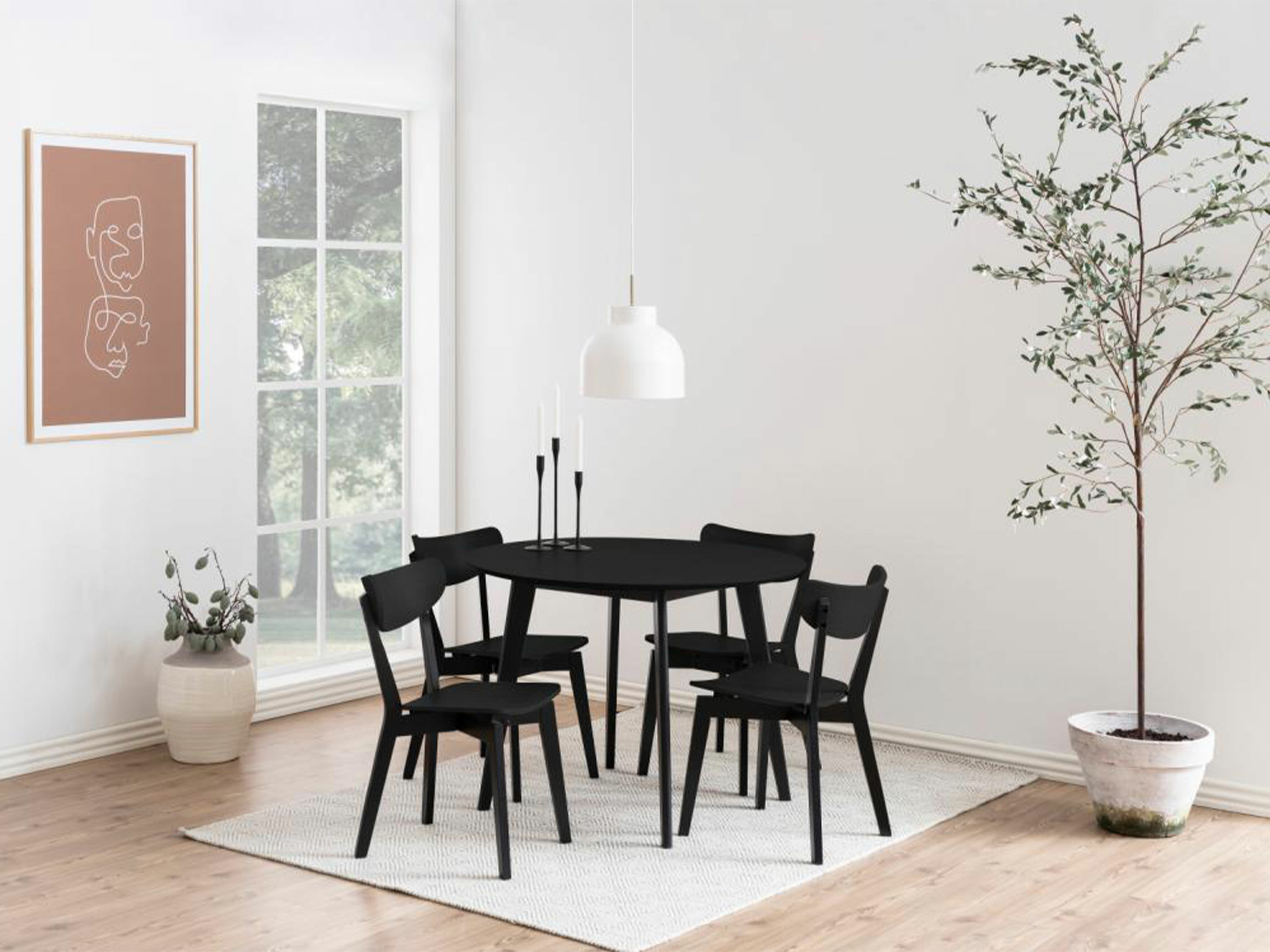 Chair Norsica 319 (Black oak + Black)
