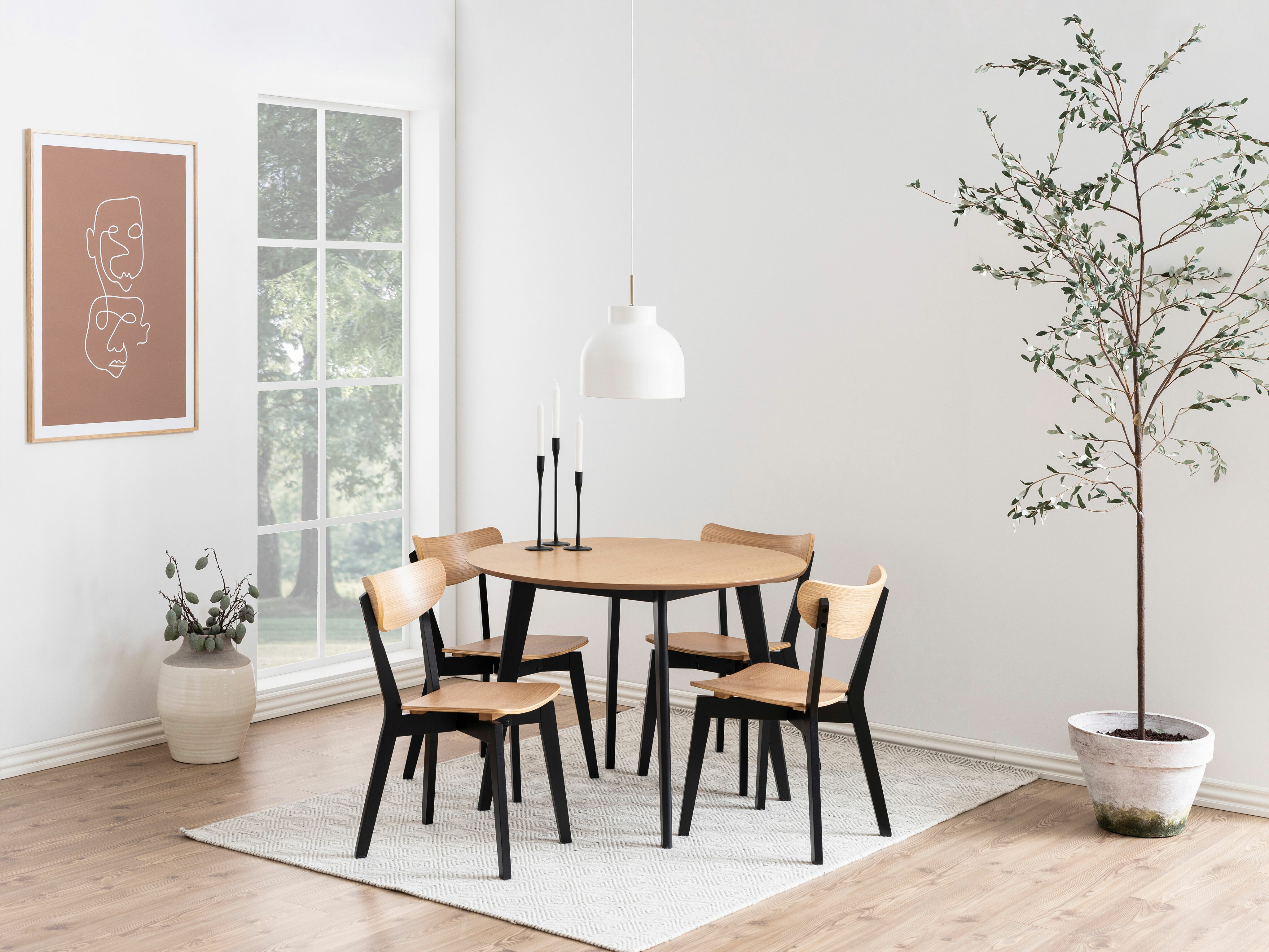 Chair Norsica 319 (Oak + Black)