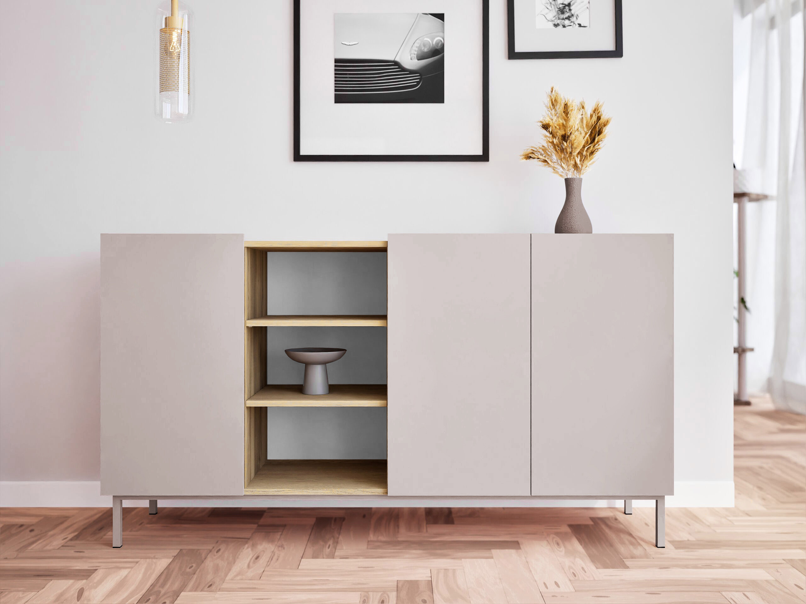 Sideboard Veldome 100 (Cashmere + Cremona oak)