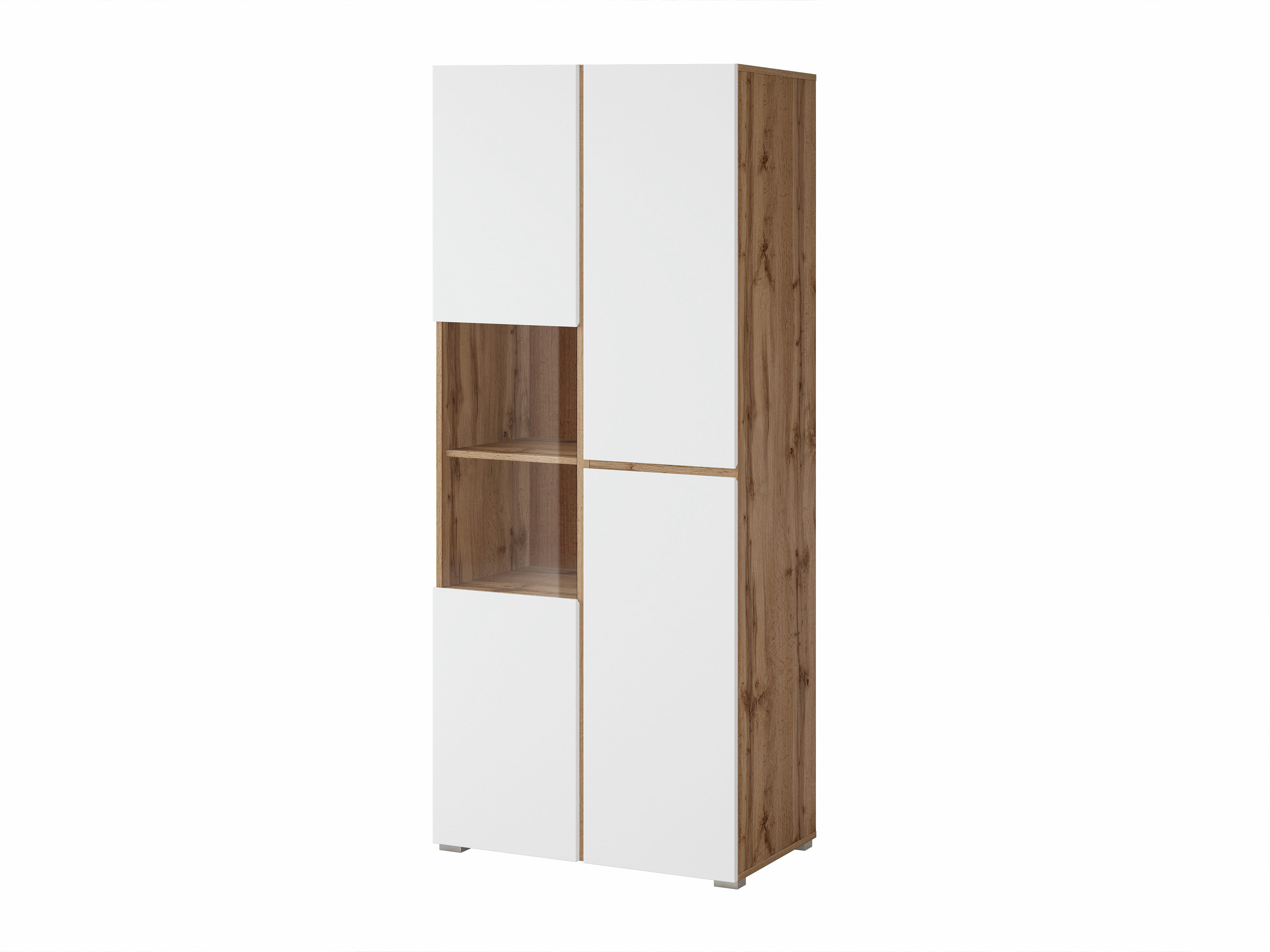 Bookcase Alfere 110 (Wotan Oak + White)