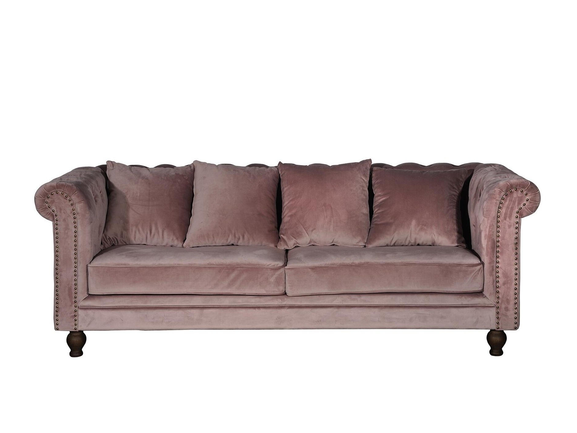 Chesterfield sofa Dallas 255 (Dusty pink)