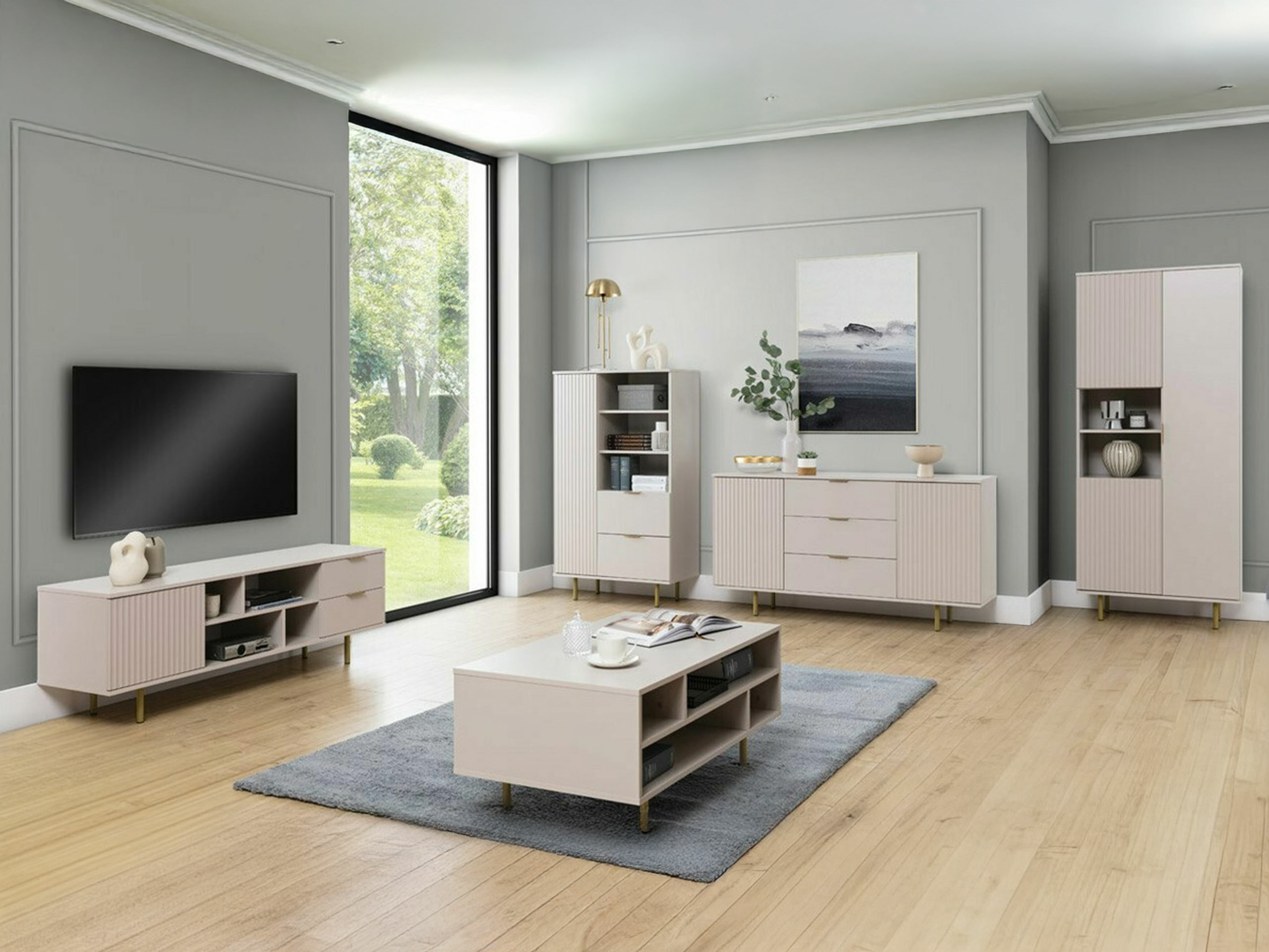 Bookcase Decus I (Cashmere)